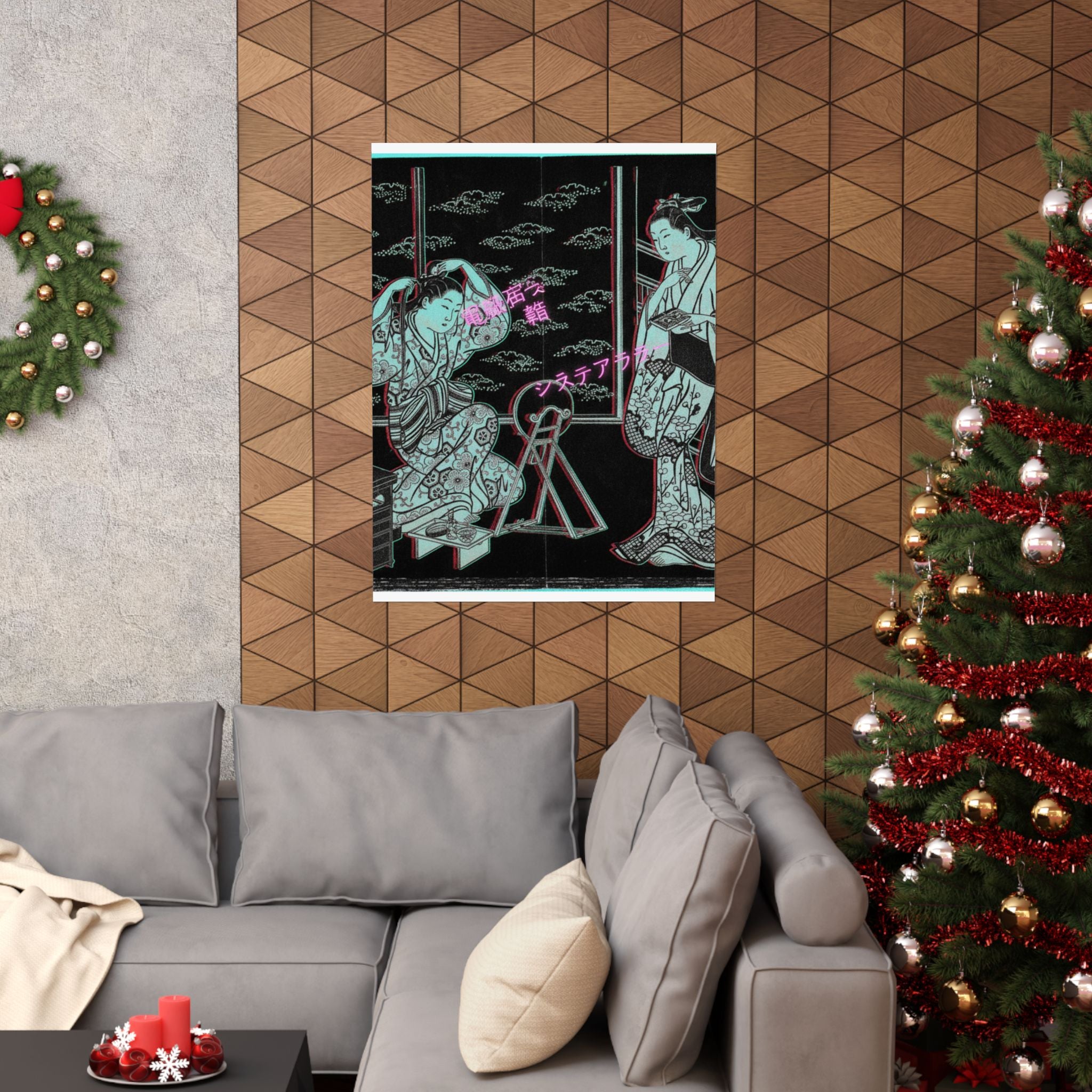 Glitch Culture — Two Women In A Room Opening On A Verandah — Matte Poster