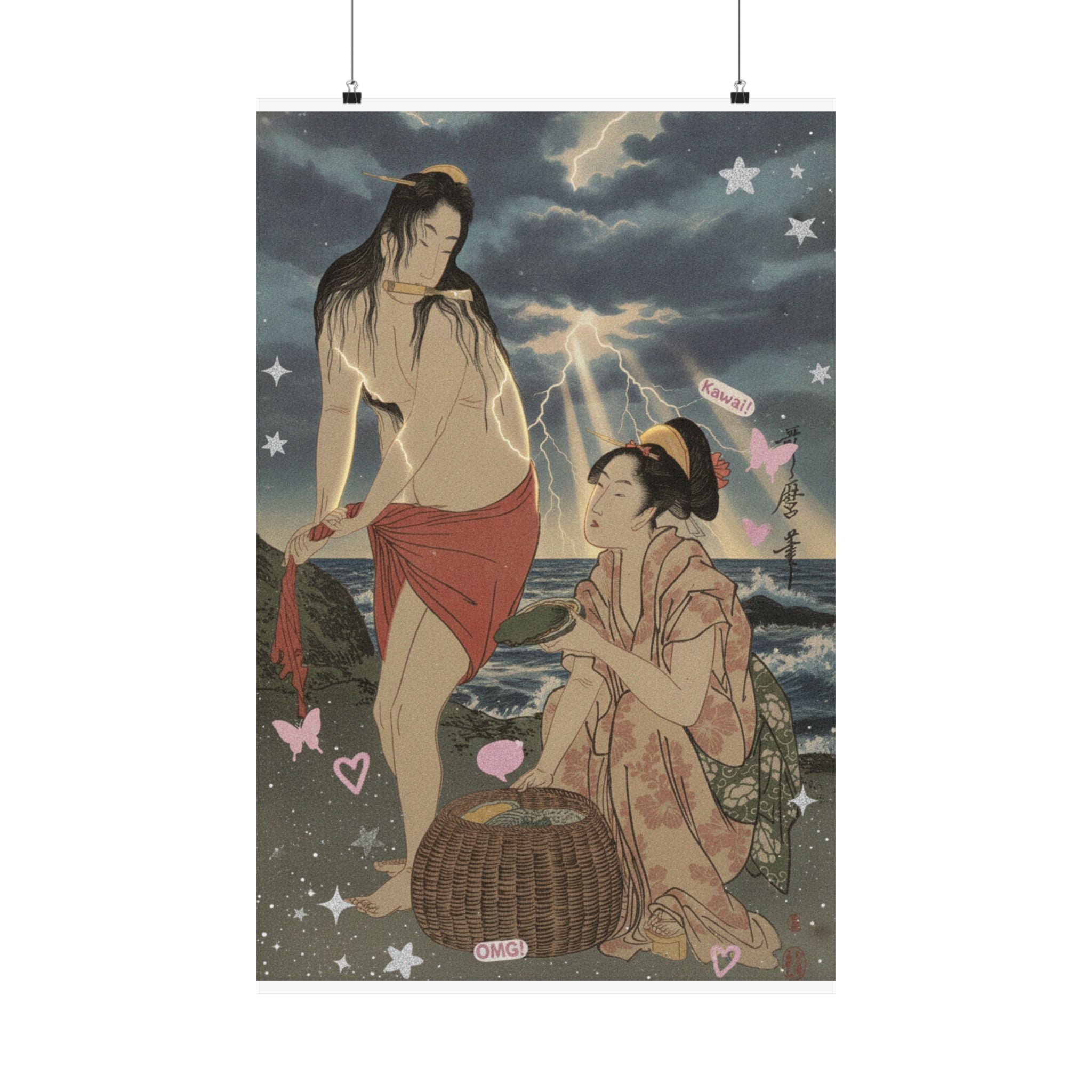 Dramatic Storm — Abalone Divers — Matte Poster