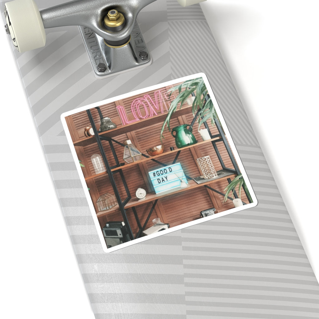 Watercolor — Home — Kiss-Cut Sticker