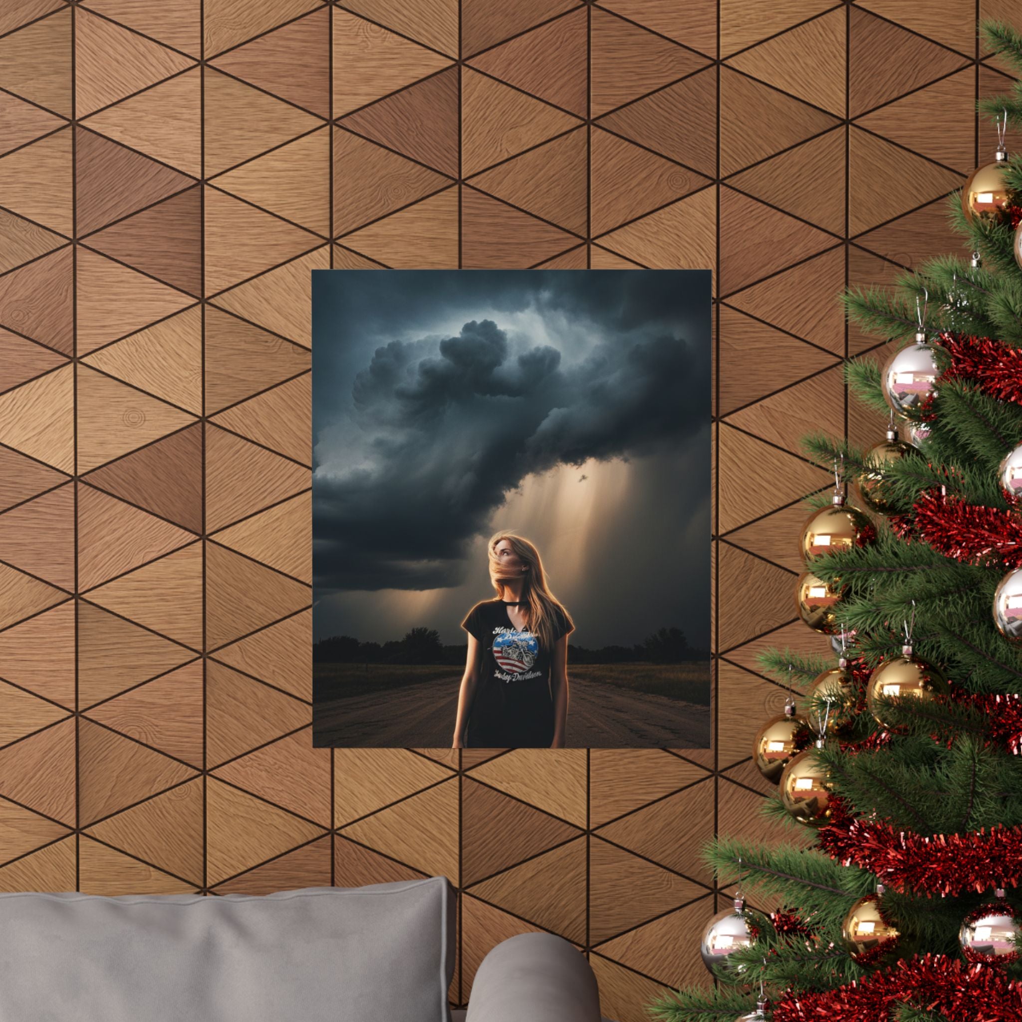 Dramatic Storm — Person — Matte Poster