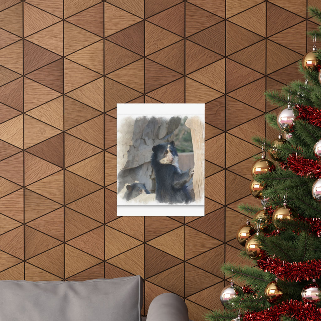 Watercolor — Bear — Matte Poster