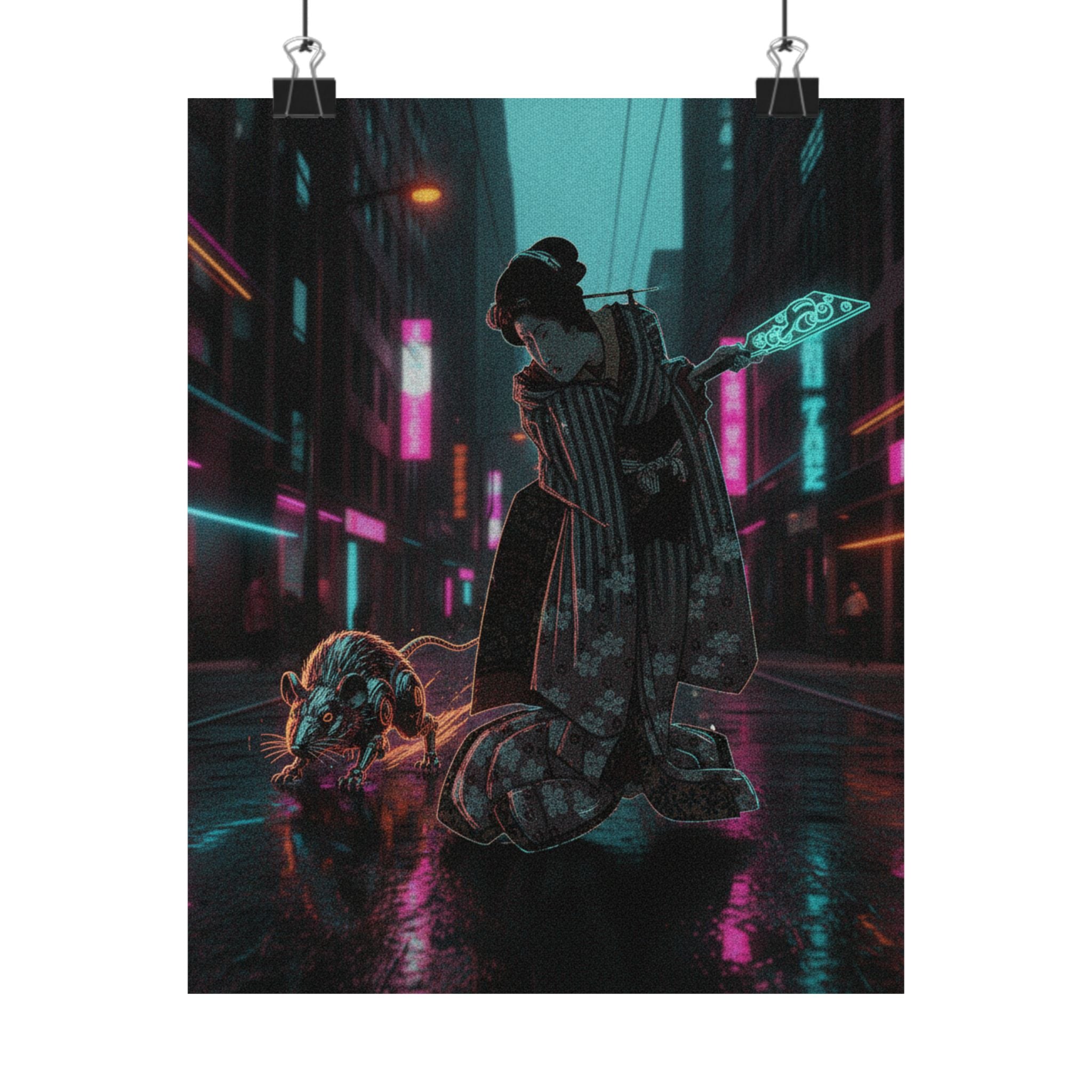 Fast Furious — New Year Greeting Card For "Rat" Year — Matte Poster