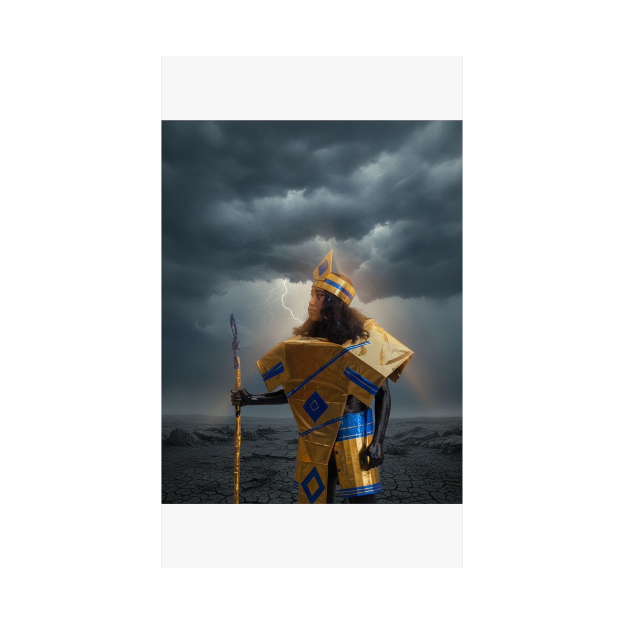 Dramatic Storm — Person — Matte Poster