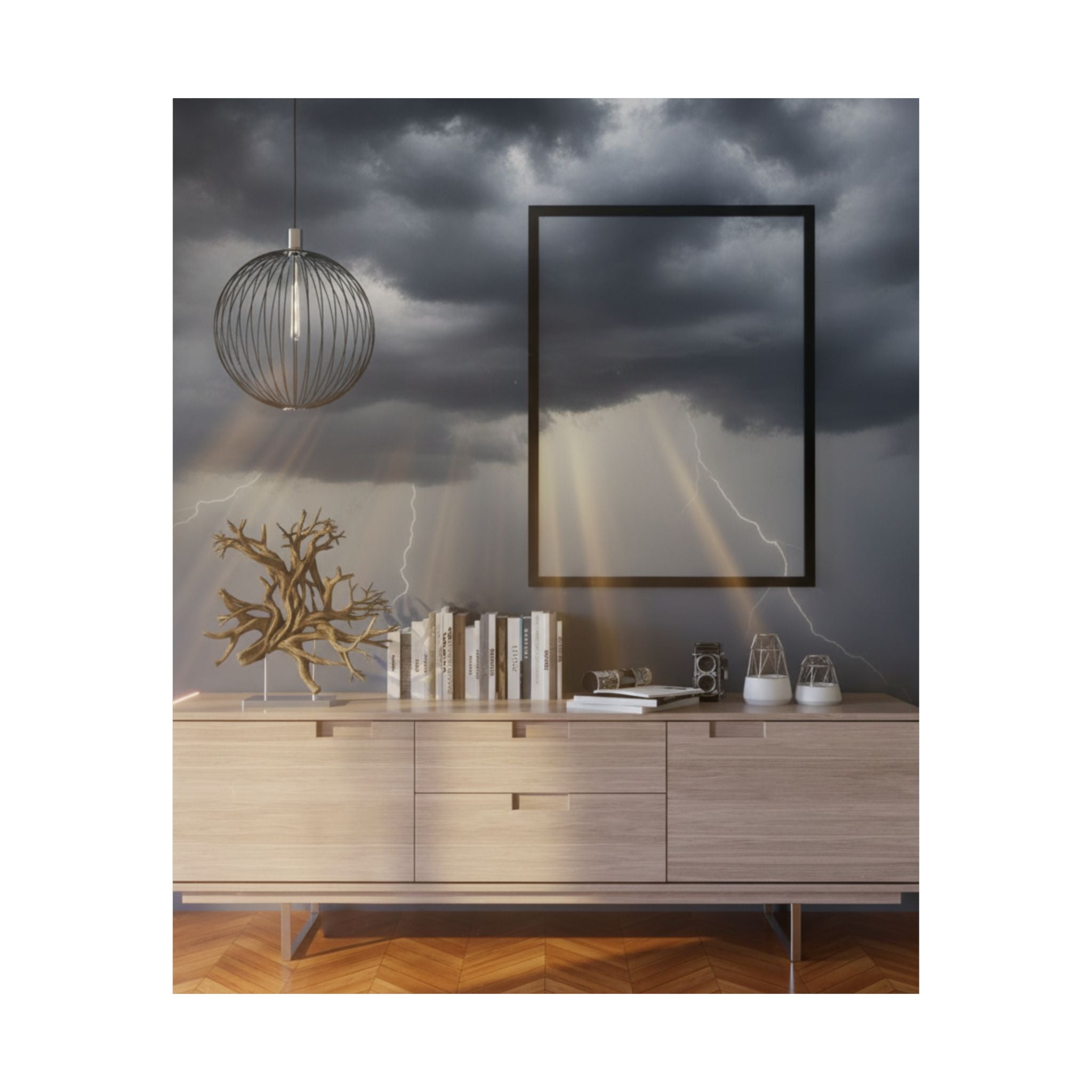 Dramatic Storm — Interior — Matte Poster