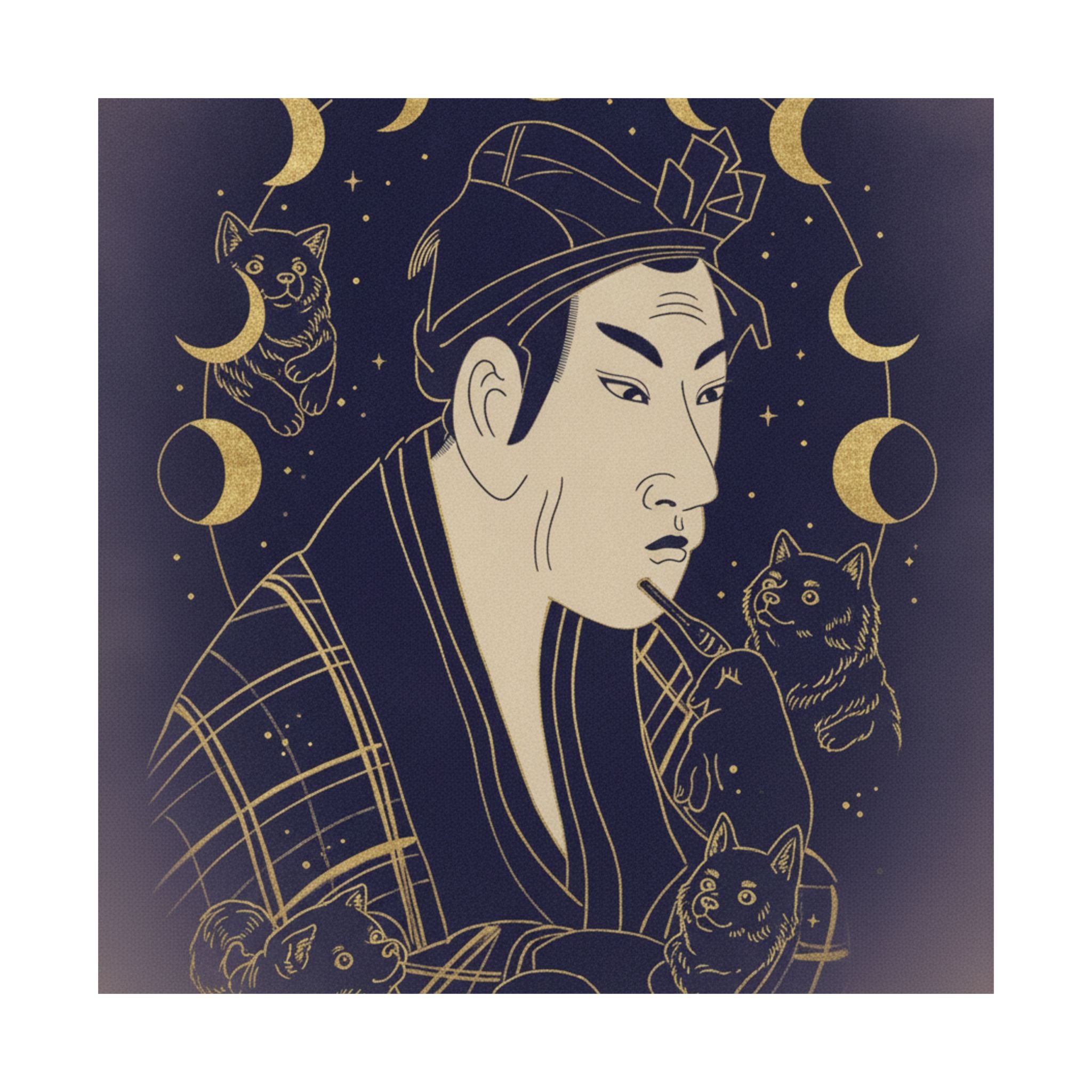 Celestial — The Actor Matsumoto Koshiro As Banzuin Chobei — Matte Poster