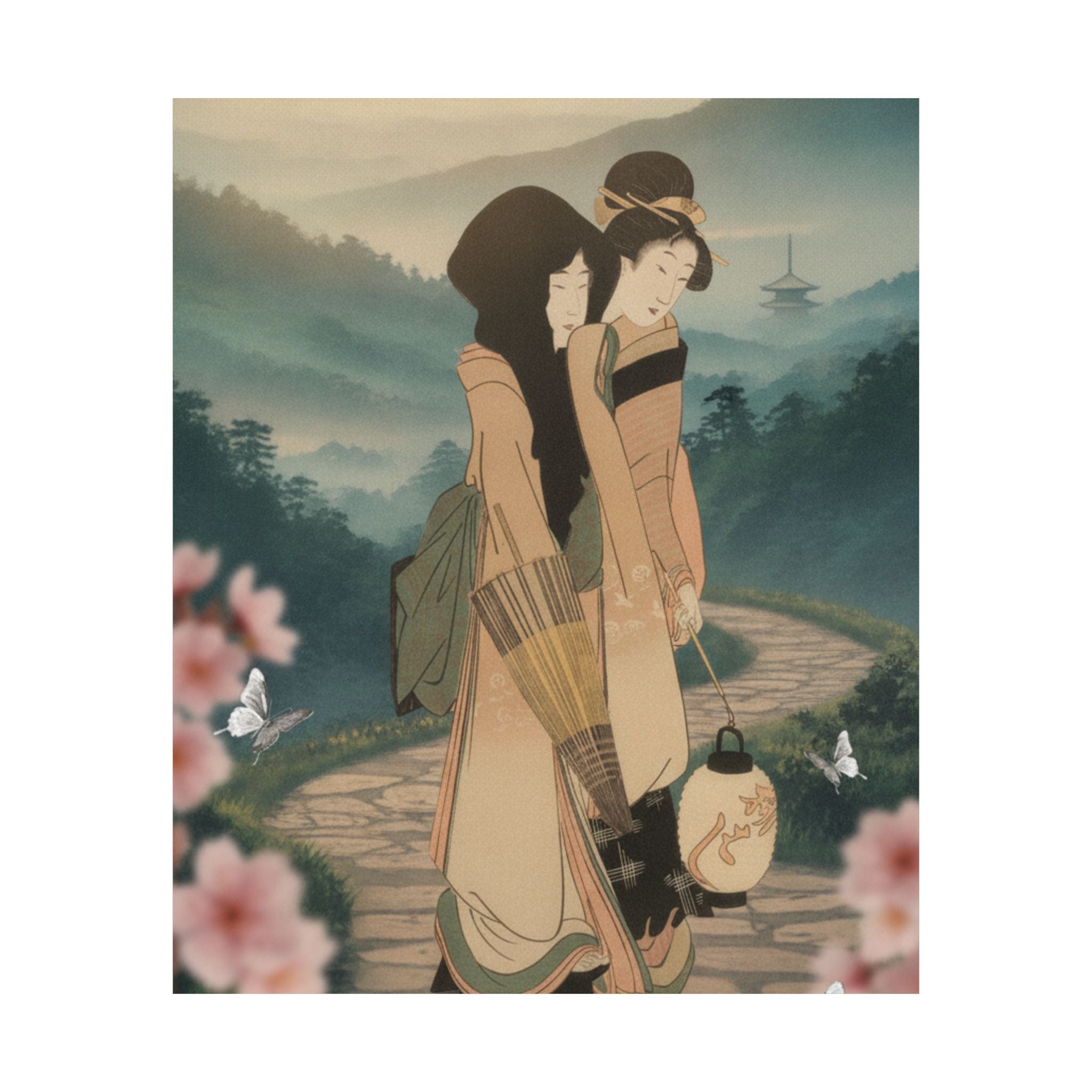 Scenic Nature — “Geisha” From The Series Three Amusements Of Contemporary Beauties (Tōsei Bijin  — Matte Poster