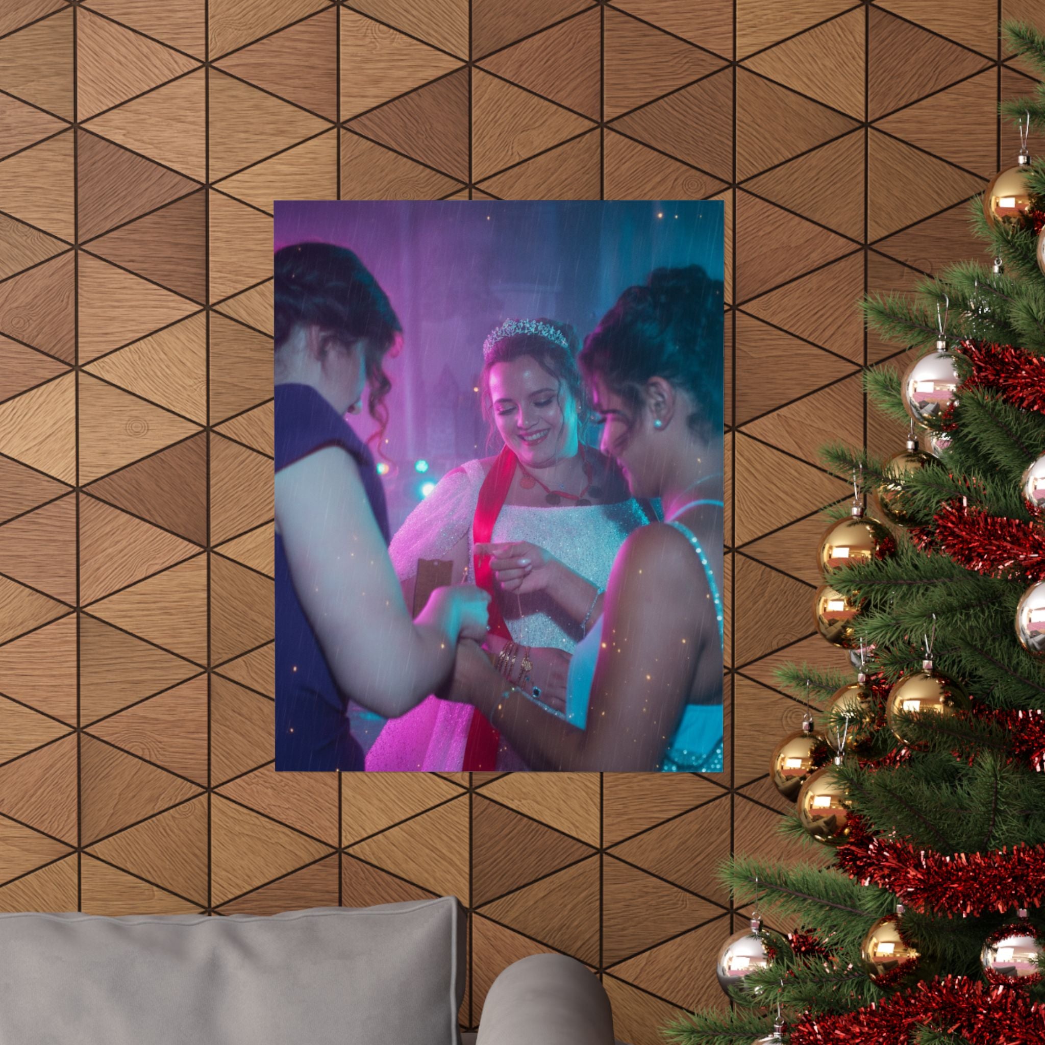 Neon Noir — Person — Matte Poster