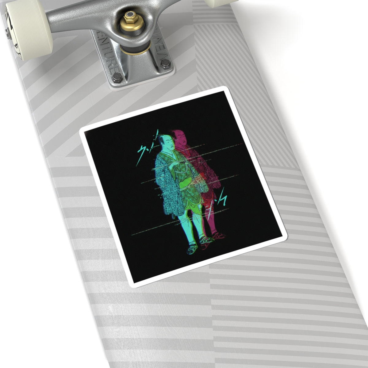 Glitch Culture — The Fourth Matsumoto Koshiro As A Man Dressed In A Short Kimono — Kiss-Cut Sticker