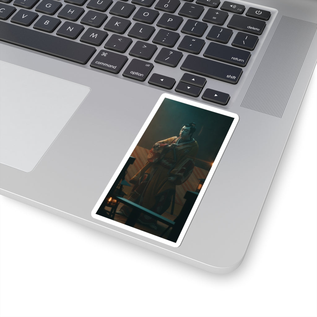 Cinematic — The Actor Bando Mitsugorō I As One Of The Conen Otoko Or Five Kyokaku — Kiss-Cut Sticker
