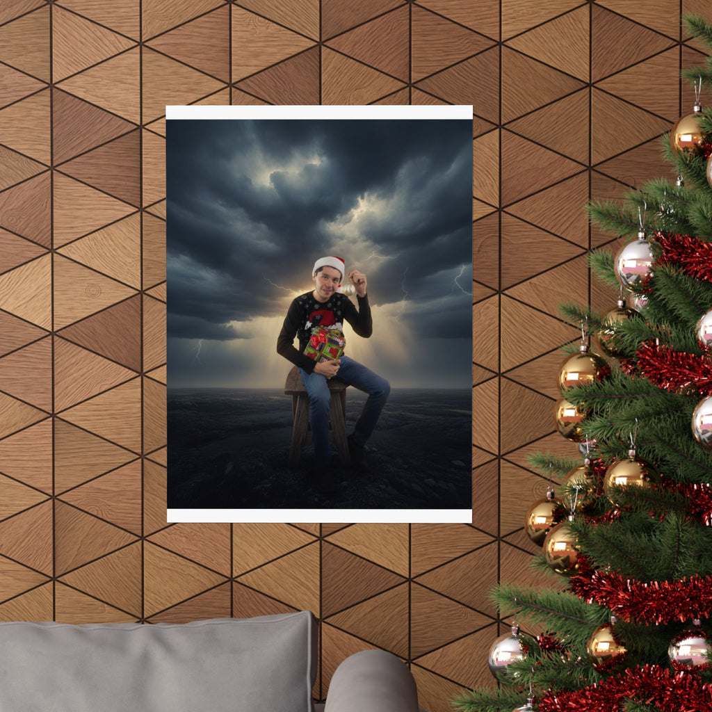 Dramatic Storm — Person — Matte Poster