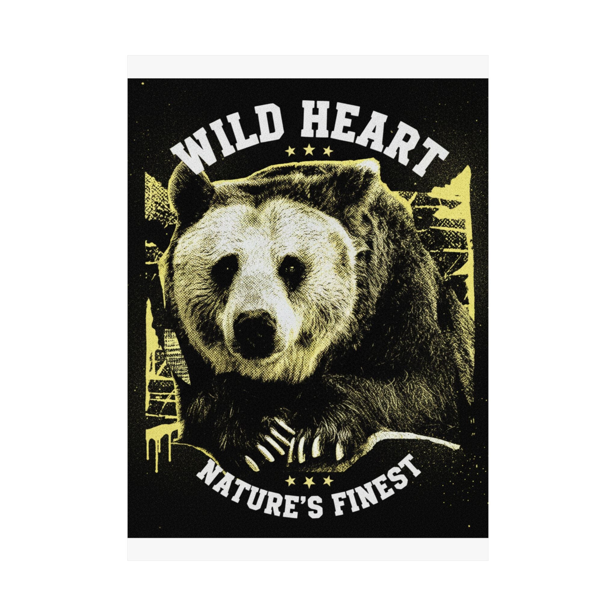 Streetwear Collage — Bear — Matte Poster