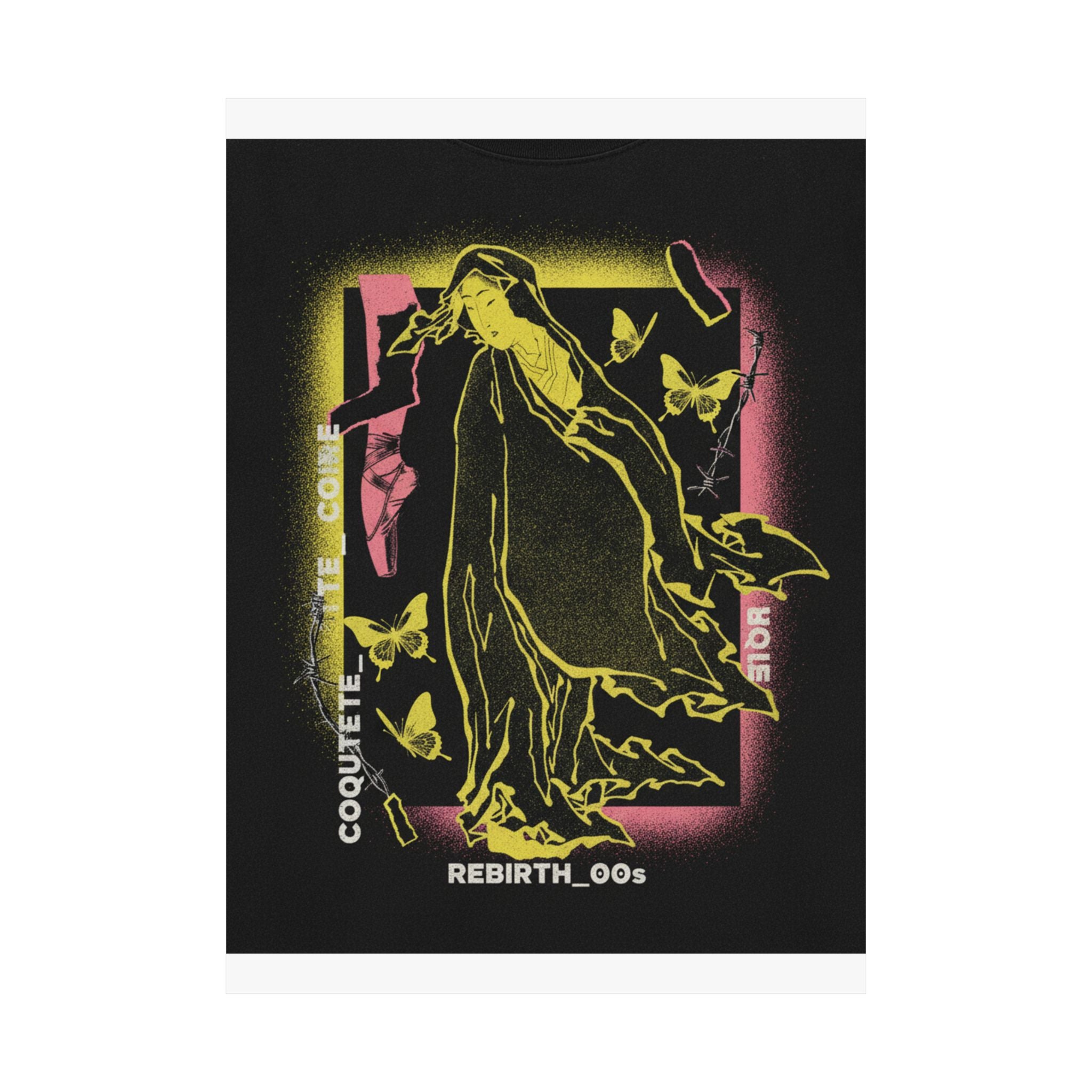 Streetwear Collage — Onna No Daruma — Matte Poster
