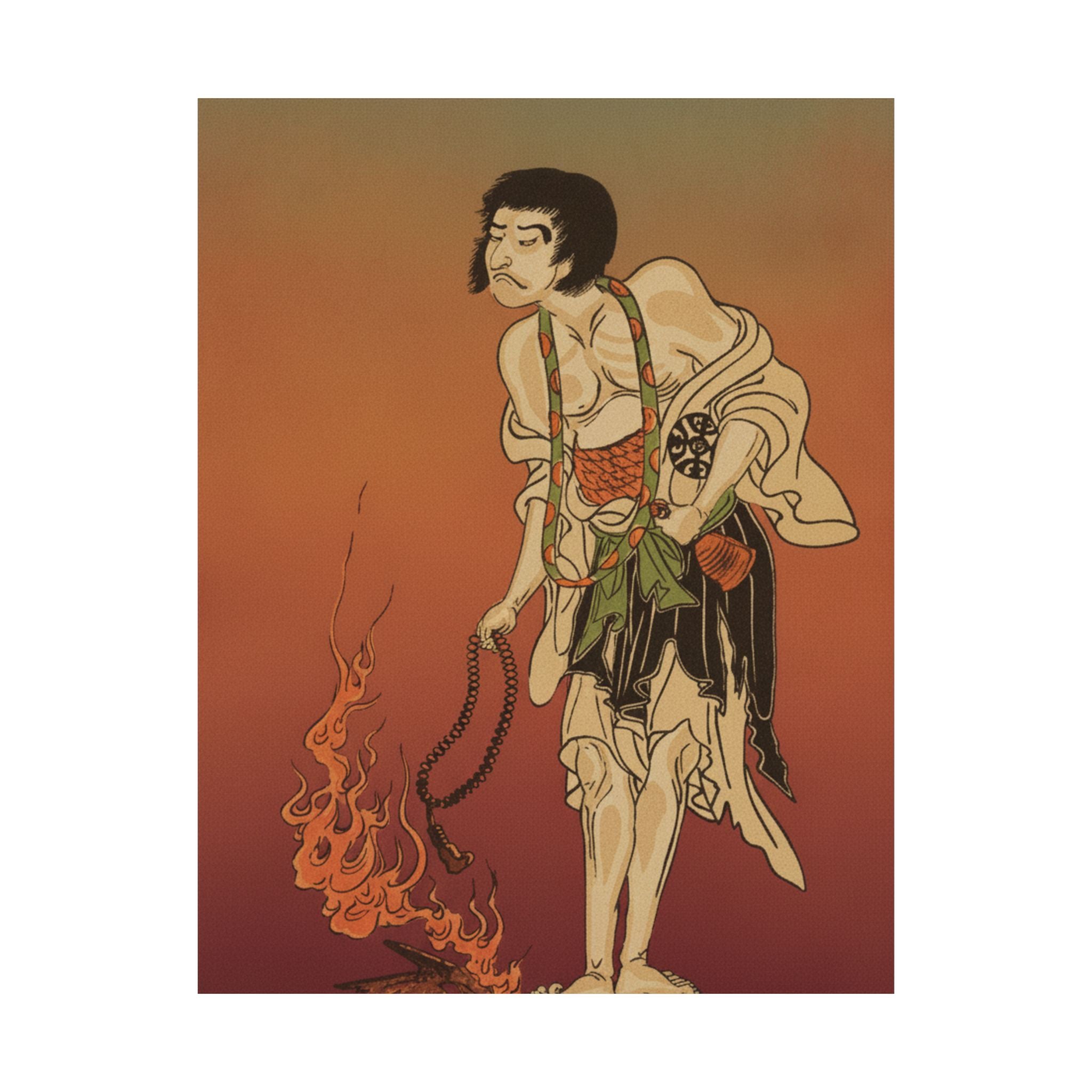 Affirmation — The First Nakamura Nakazo In The Role Of Raigo Ajari, A Buddhist Monk — Matte Poster