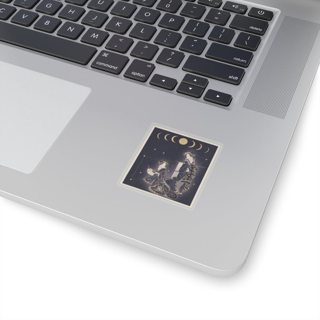 Celestial — Two Courtesans — Kiss-Cut Sticker