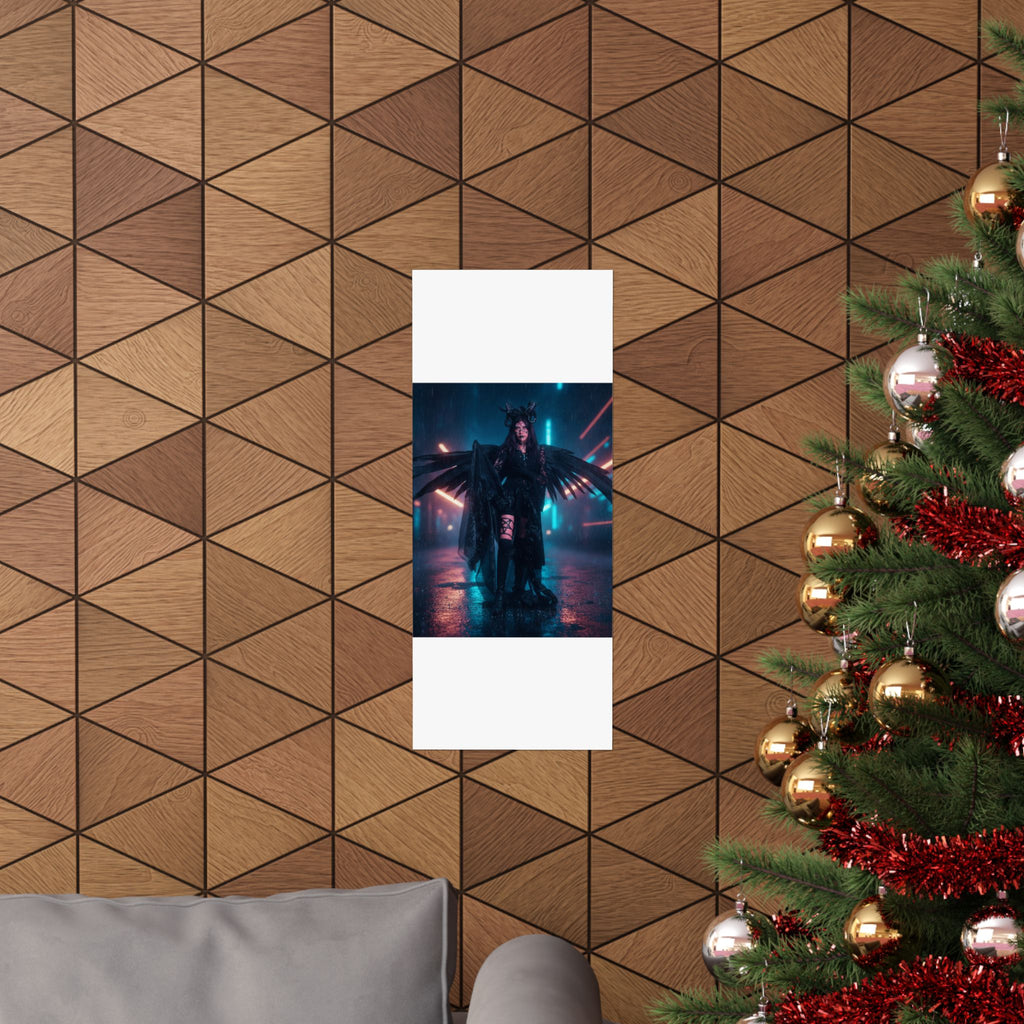 Neon Noir — Person — Matte Poster