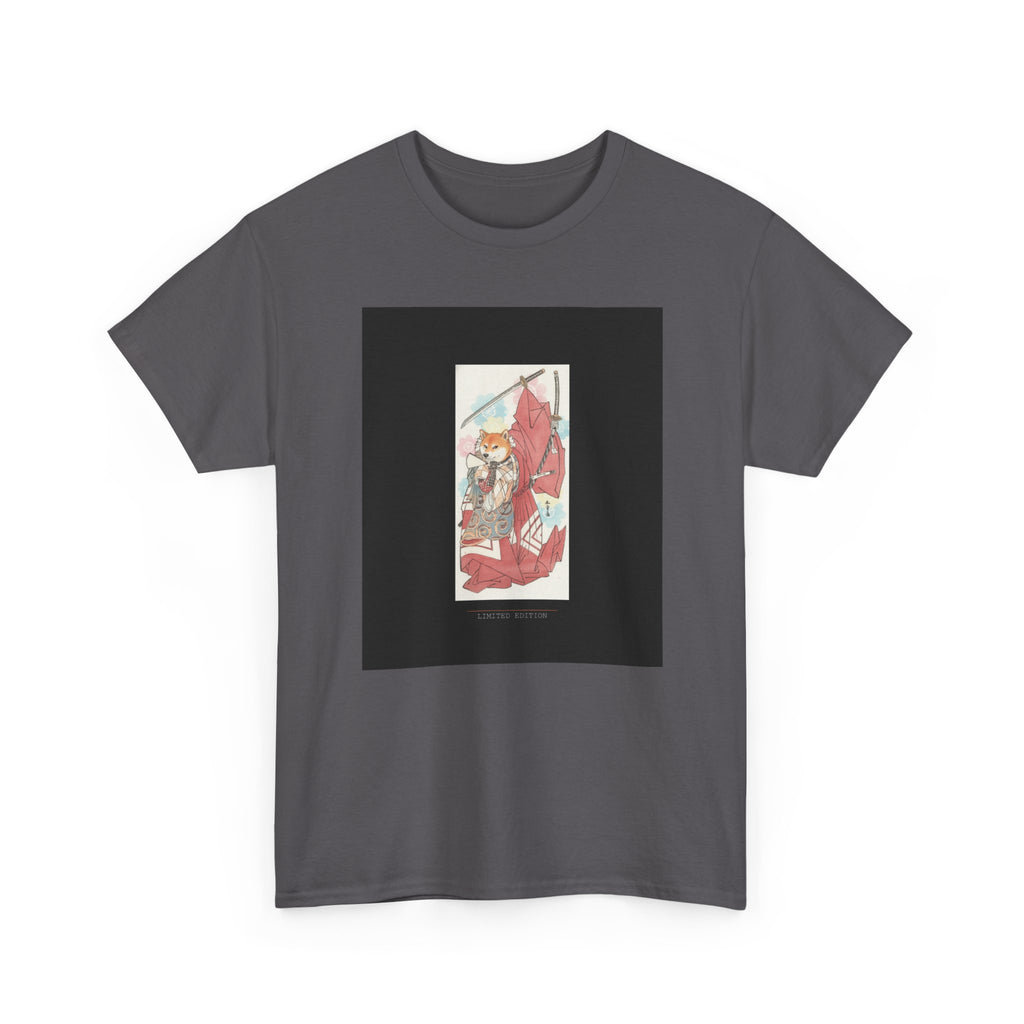Shiba Inu Samurai Katana Watercolour Ukiyo-e Graphic Tee