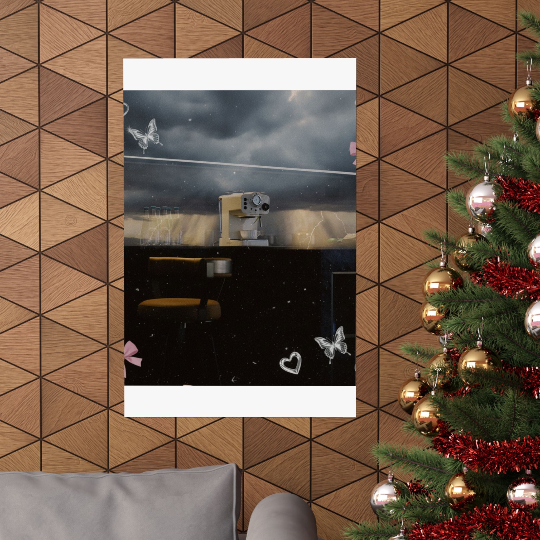 Dramatic Storm — Kitchen — Matte Poster