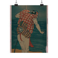 Cinematic — The Actor Otani Hiroemon Iii As Man Ready To Wade Into The Sea With A Drawn Swor — Matte Poster