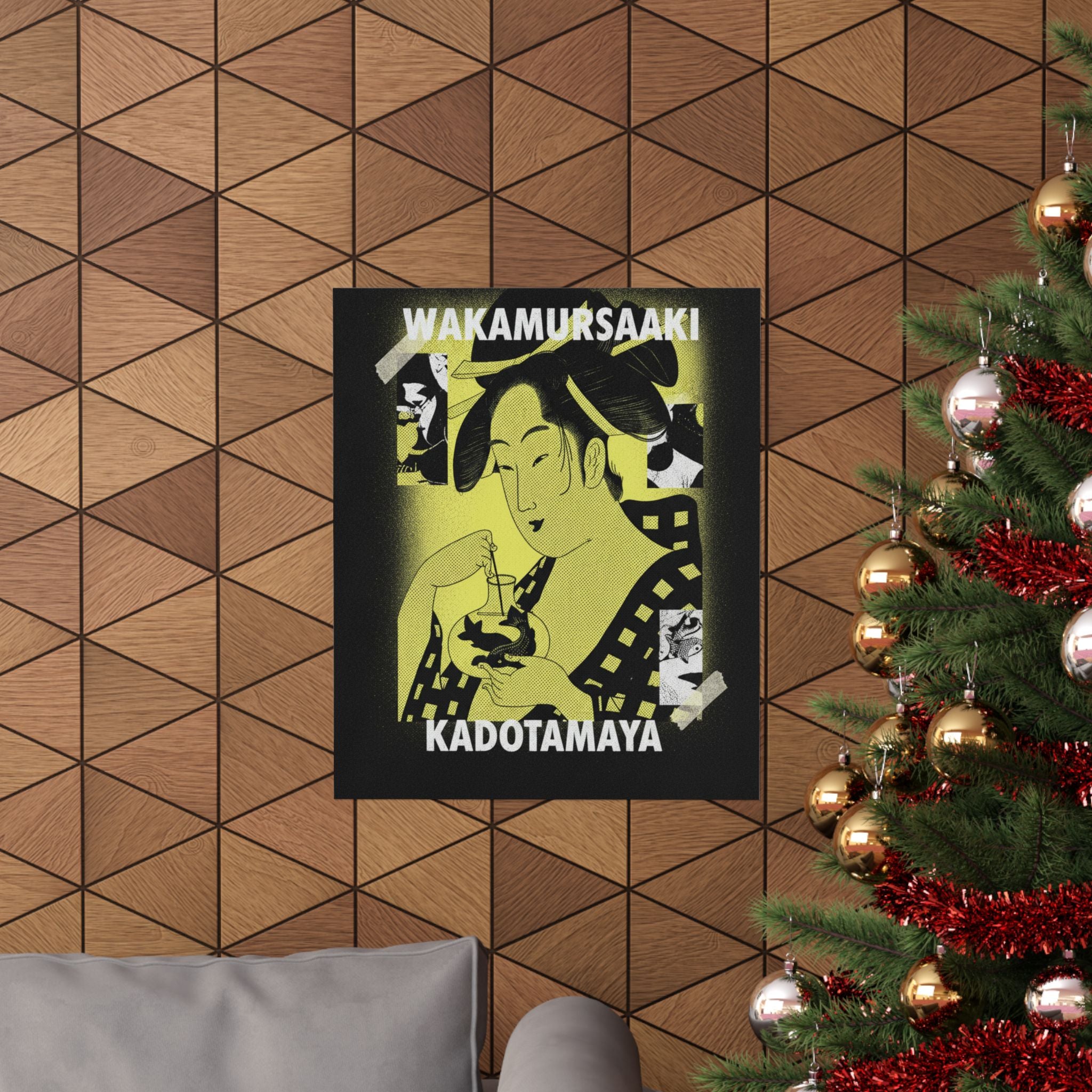 Streetwear Collage — Wakamurasaki Of The Kadotamaya — Matte Poster