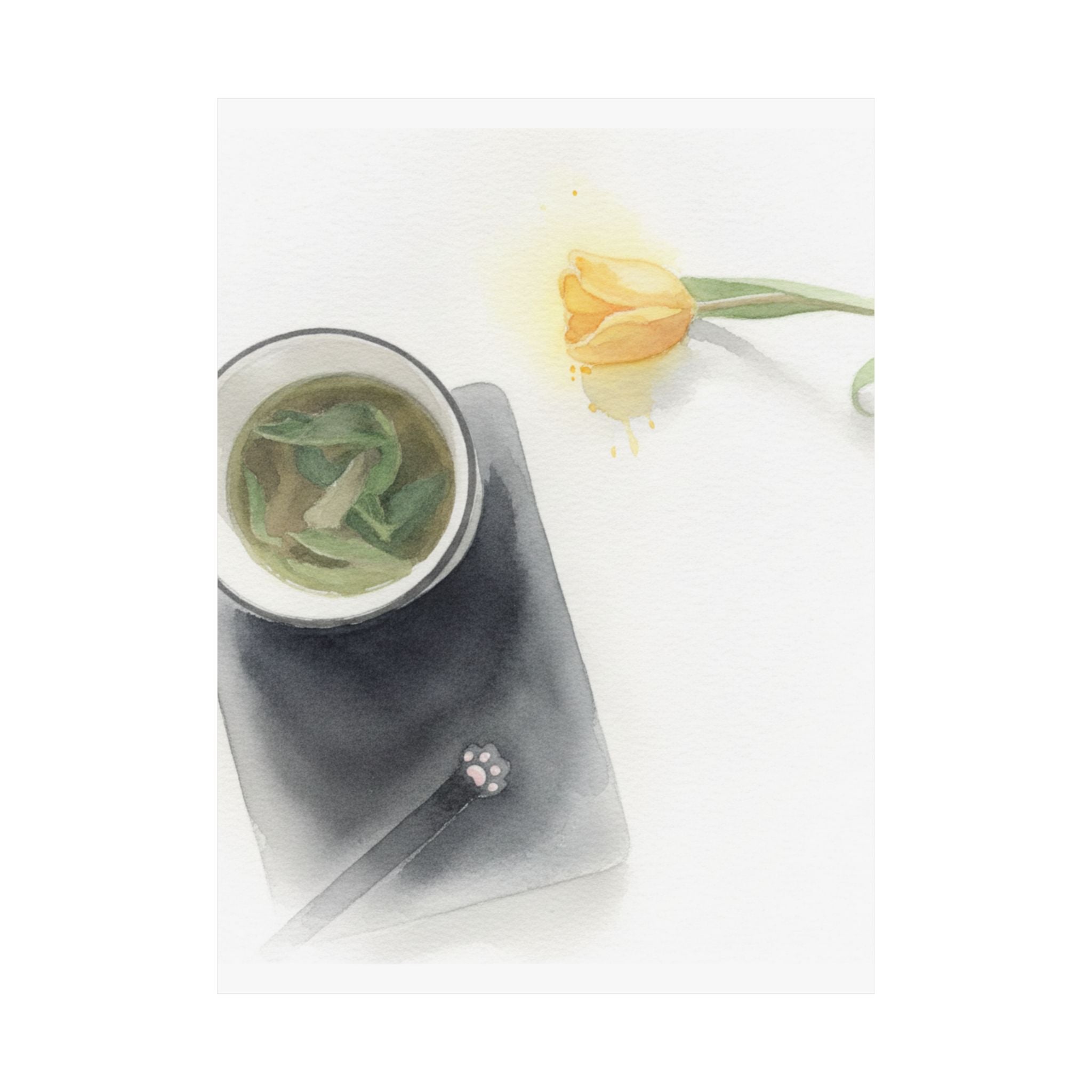 Watercolor — Flower — Matte Poster