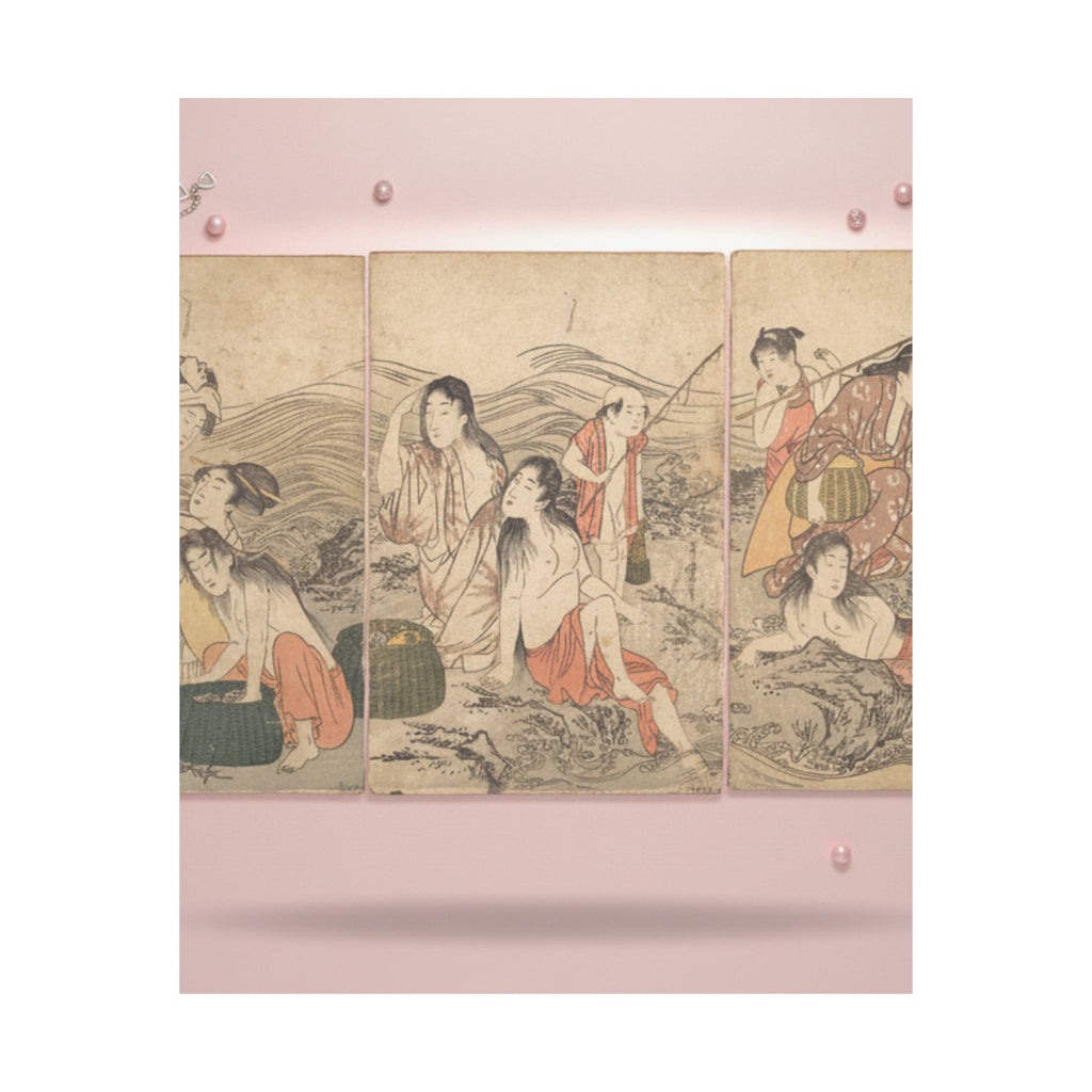 Product Marketing — Girl Fishers And Bathers — Matte Poster