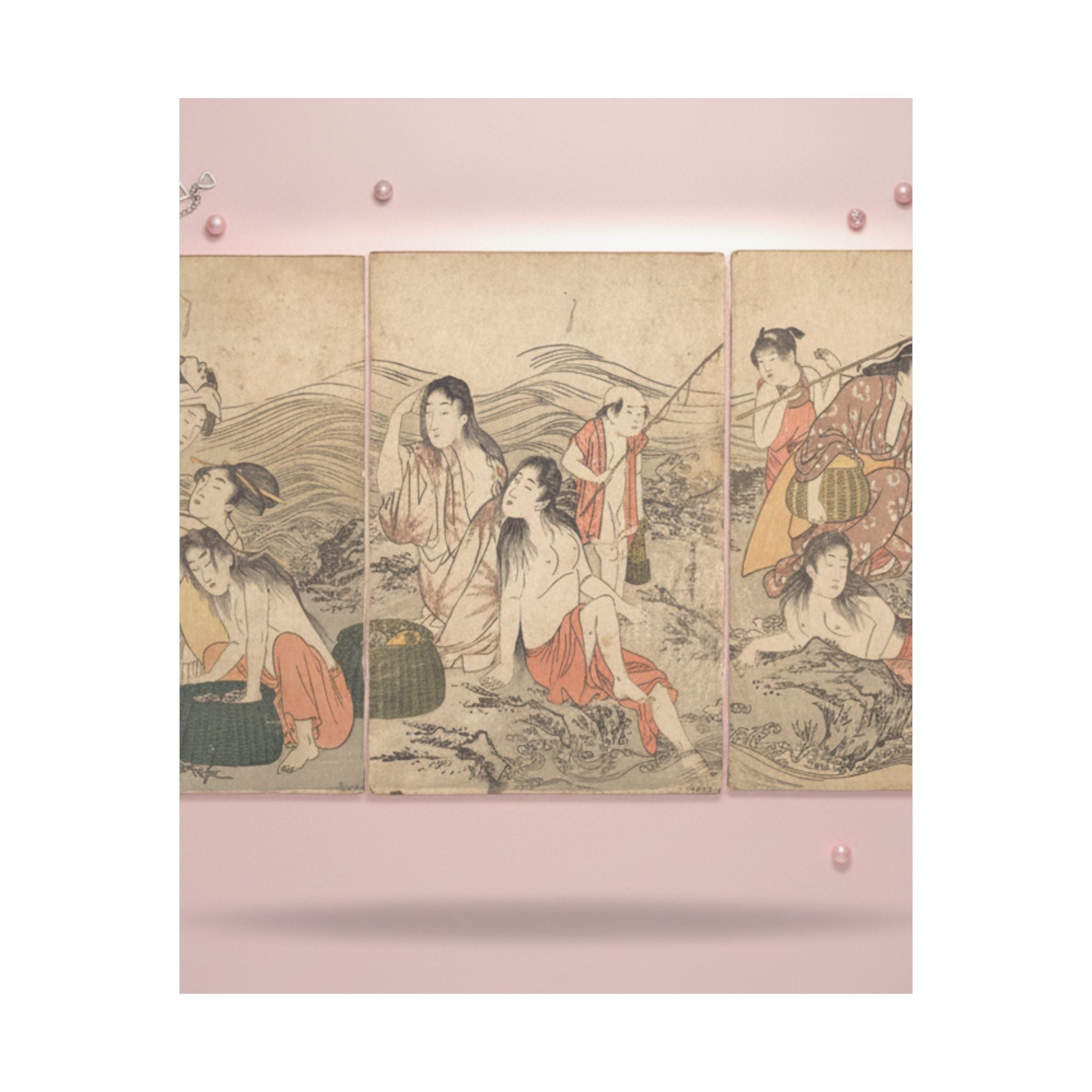 Product Marketing — Girl Fishers And Bathers — Matte Poster