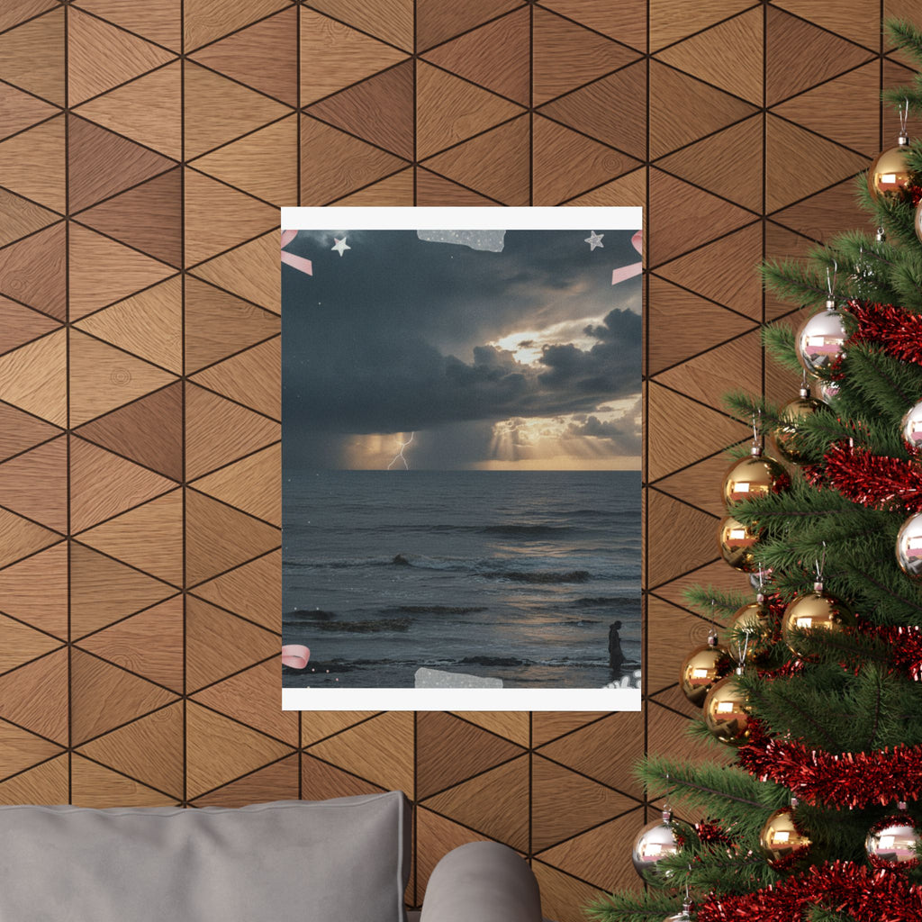 Dramatic Storm — Person — Matte Poster