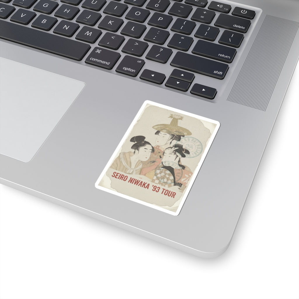Vintage Bootleg — Seiro Niwaka Onna Geisha No Bu Tojin Shishi Sumo — Kiss-Cut Sticker