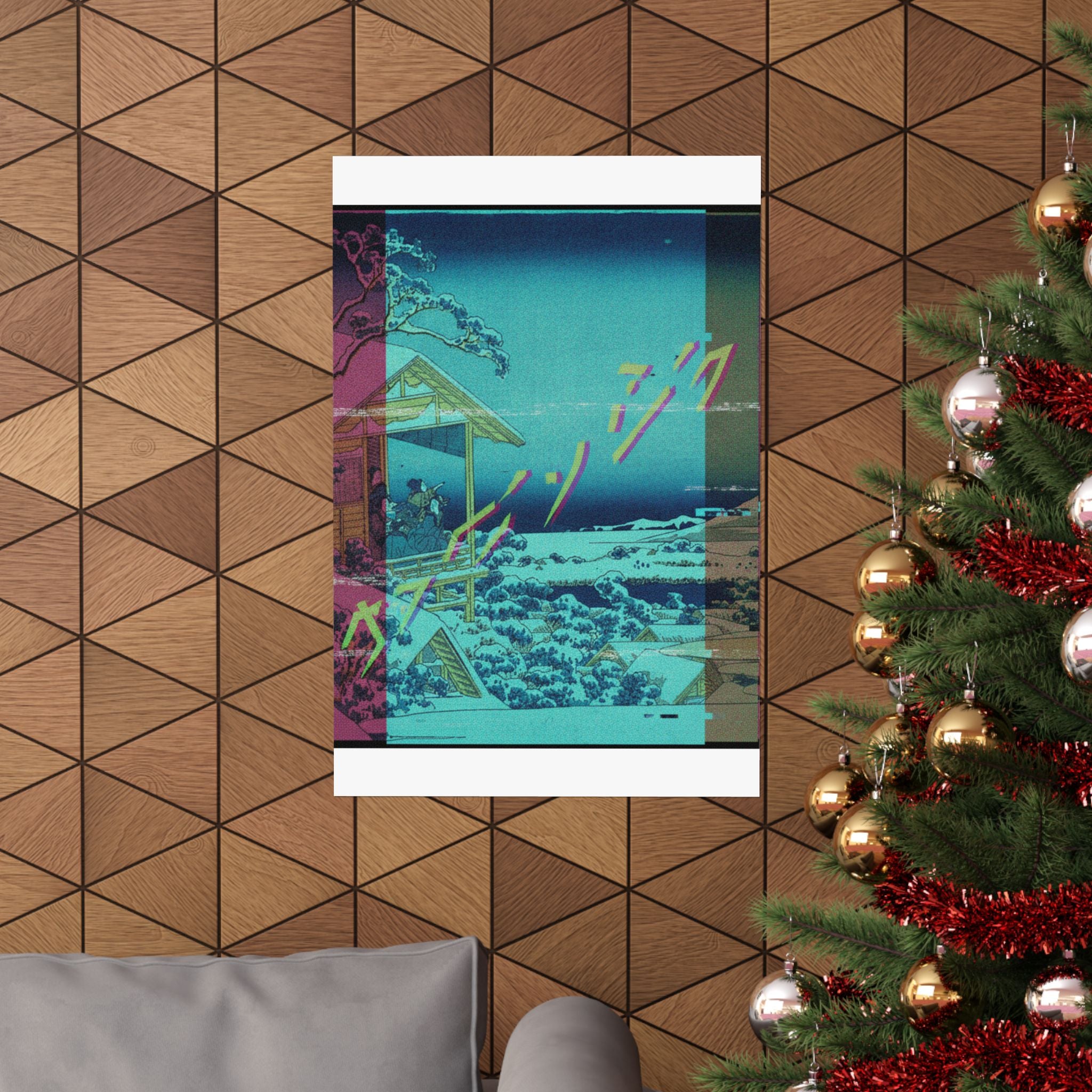 Glitch Culture — Morning After The Snow At Koishikawa In Edo (Koishikawa Yuki No Ashita),  From T — Matte Poster