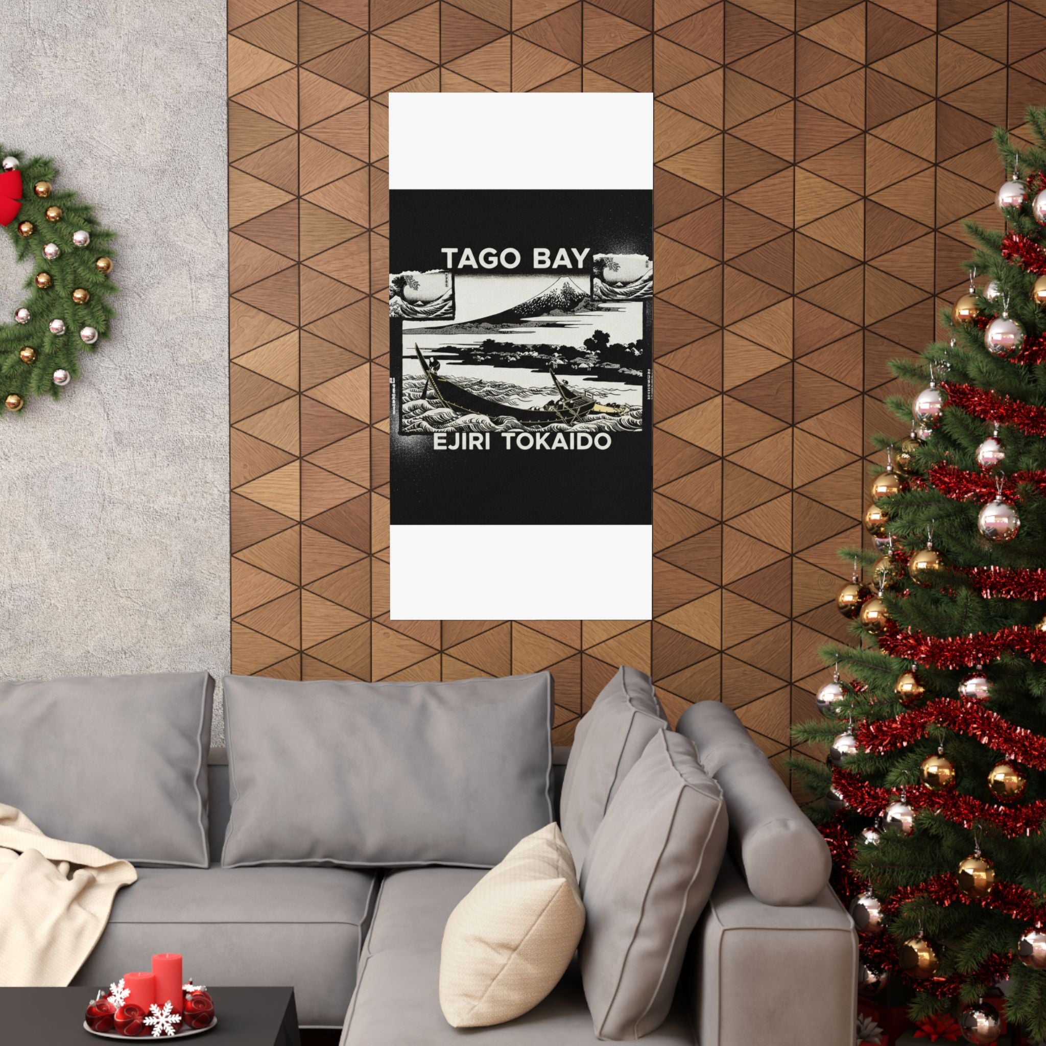 Streetwear Collage — Tago Bay Near Ejiri On The Tōkaidō (Tōkaidō Ejiri Tago No Ura Ryaku Zu), From Th — Matte Poster