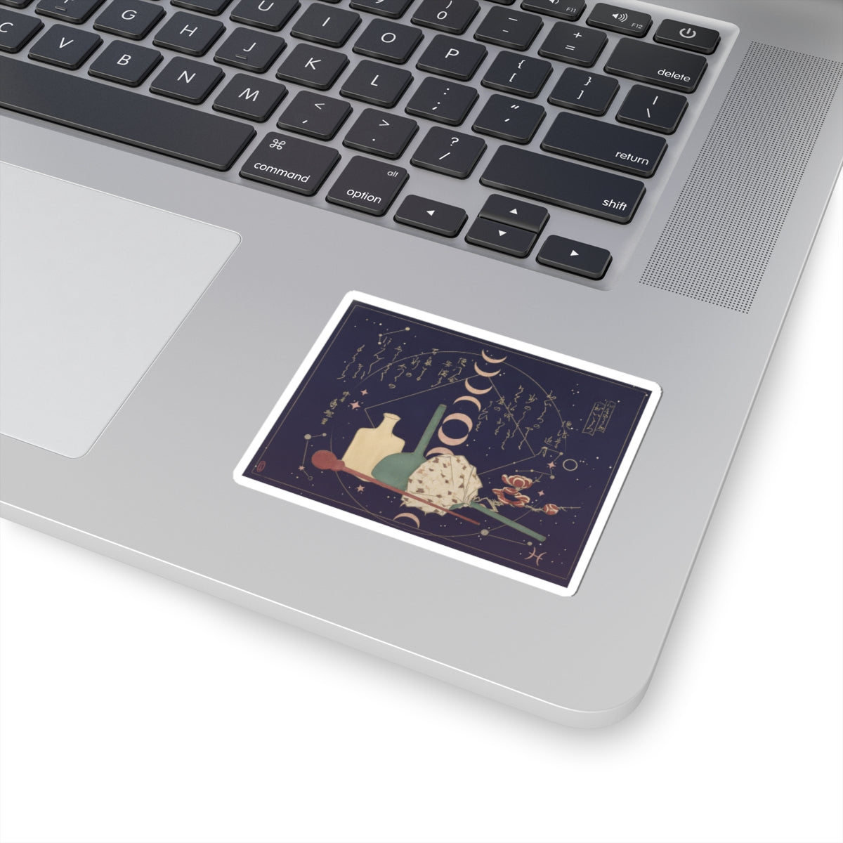Celestial — Glass-Wares With Plum Blossoms — Kiss-Cut Sticker