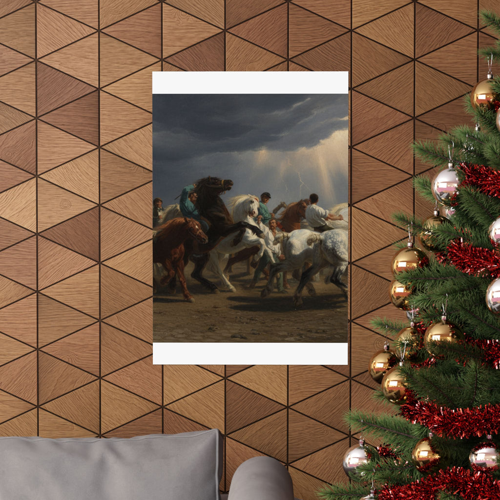 Dramatic Storm — Horse — Matte Poster