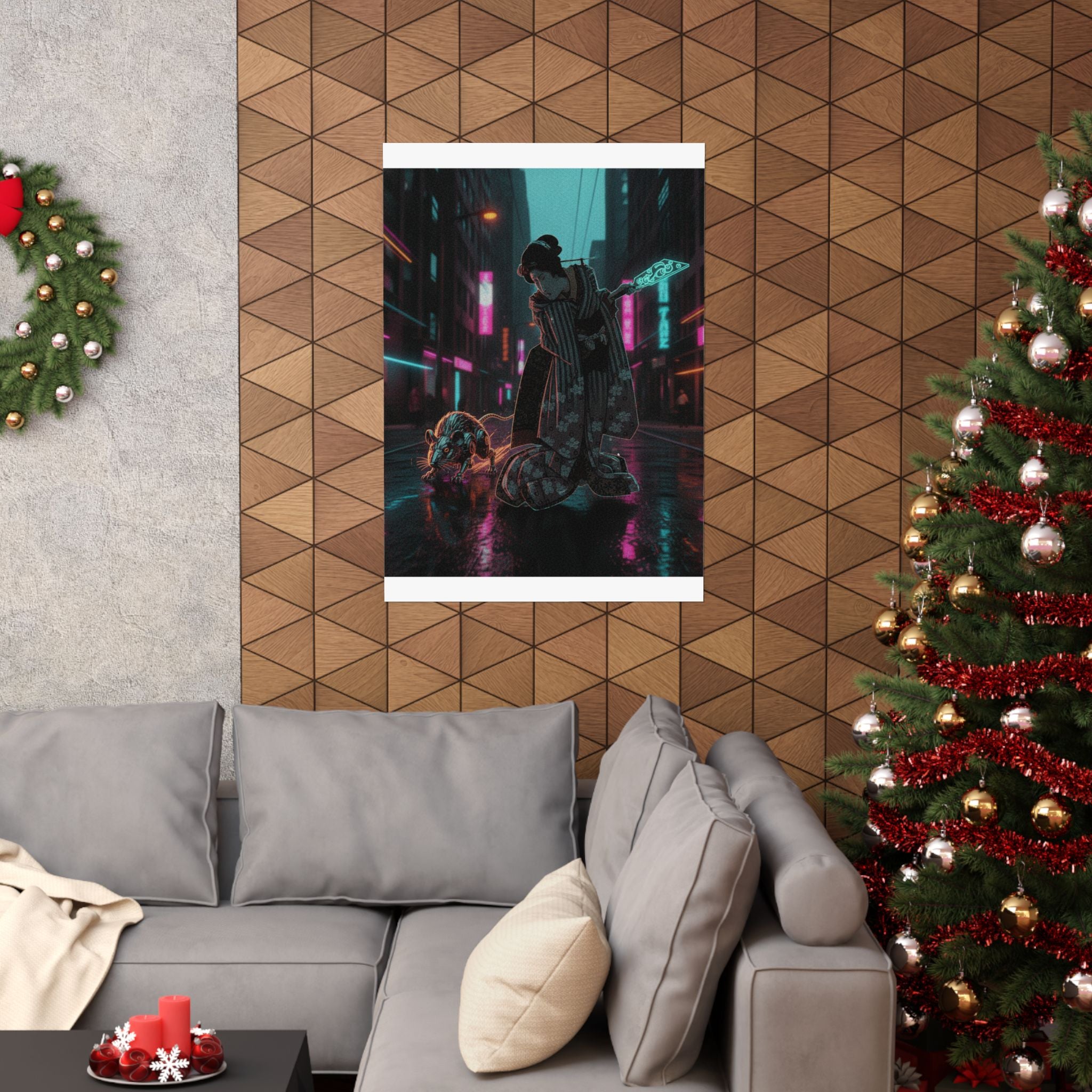 Fast Furious — New Year Greeting Card For "Rat" Year — Matte Poster