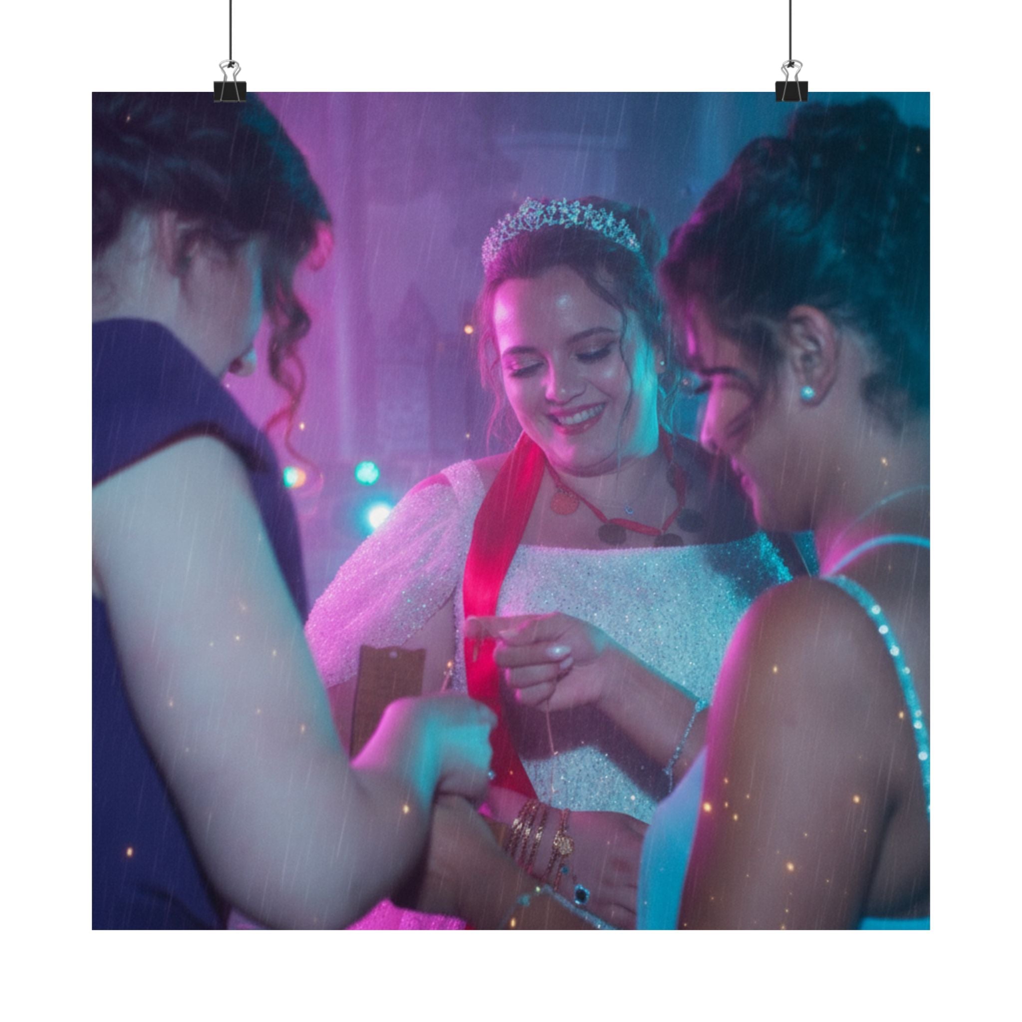 Neon Noir — Person — Matte Poster
