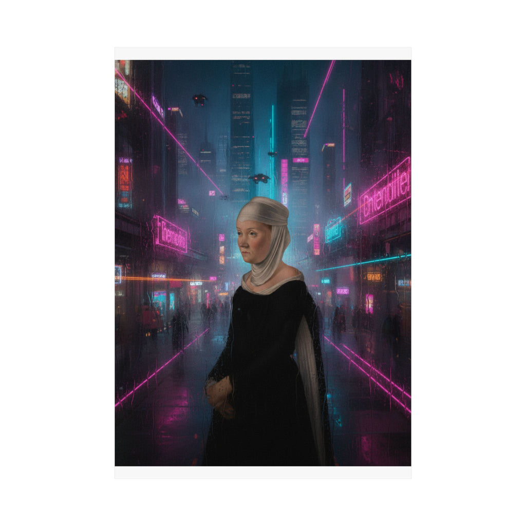 Neon Noir — Person — Matte Poster