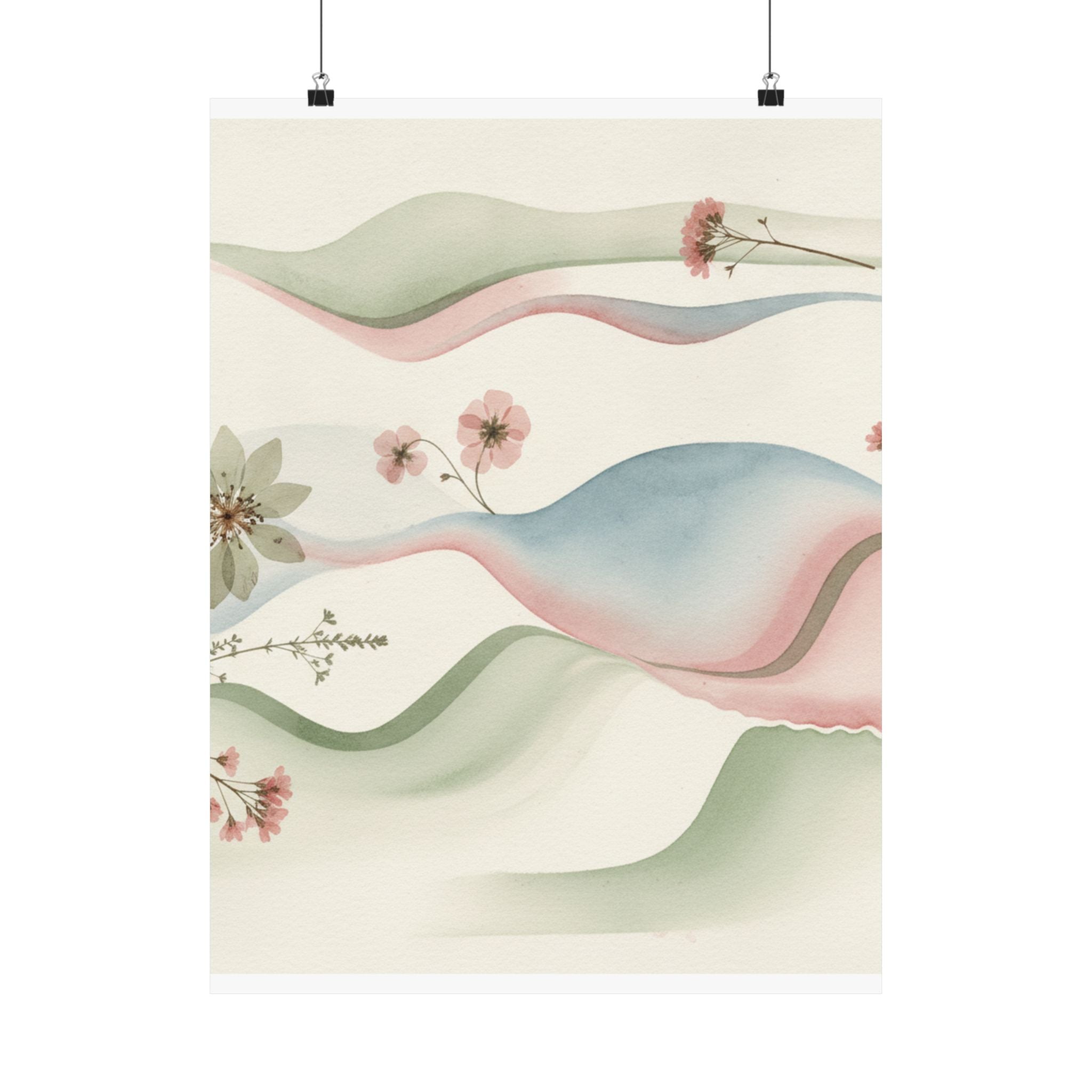Botanical art print — product view 2