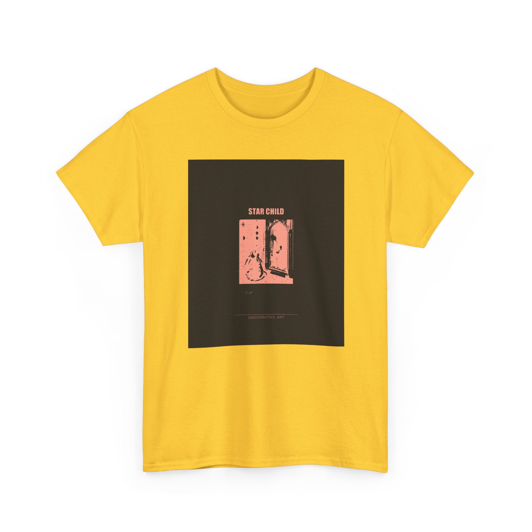 STAR CHILD Coral Duotone Screen Print Graphic Tee
