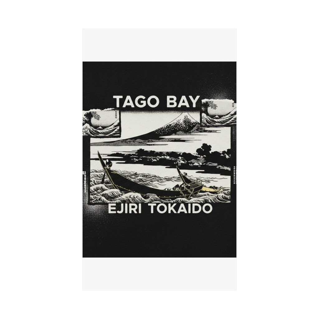 Streetwear Collage — Tago Bay Near Ejiri On The Tōkaidō (Tōkaidō Ejiri Tago No Ura Ryaku Zu), From Th — Matte Poster