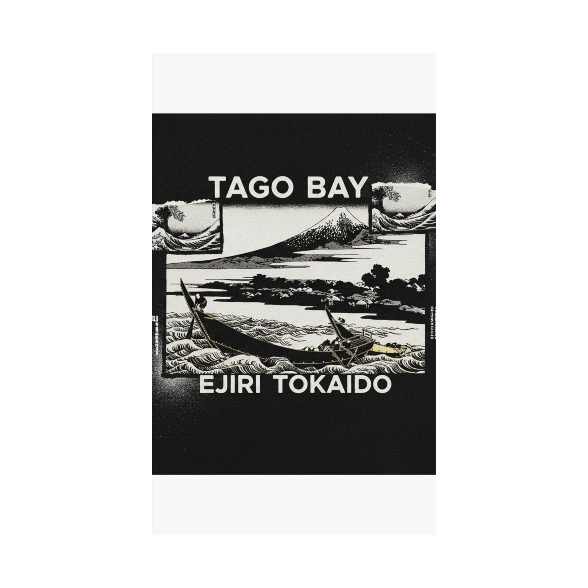 Streetwear Collage — Tago Bay Near Ejiri On The Tōkaidō (Tōkaidō Ejiri Tago No Ura Ryaku Zu), From Th — Matte Poster