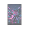 Neon Noir — Owl And Two Swallows — Kiss-Cut Sticker