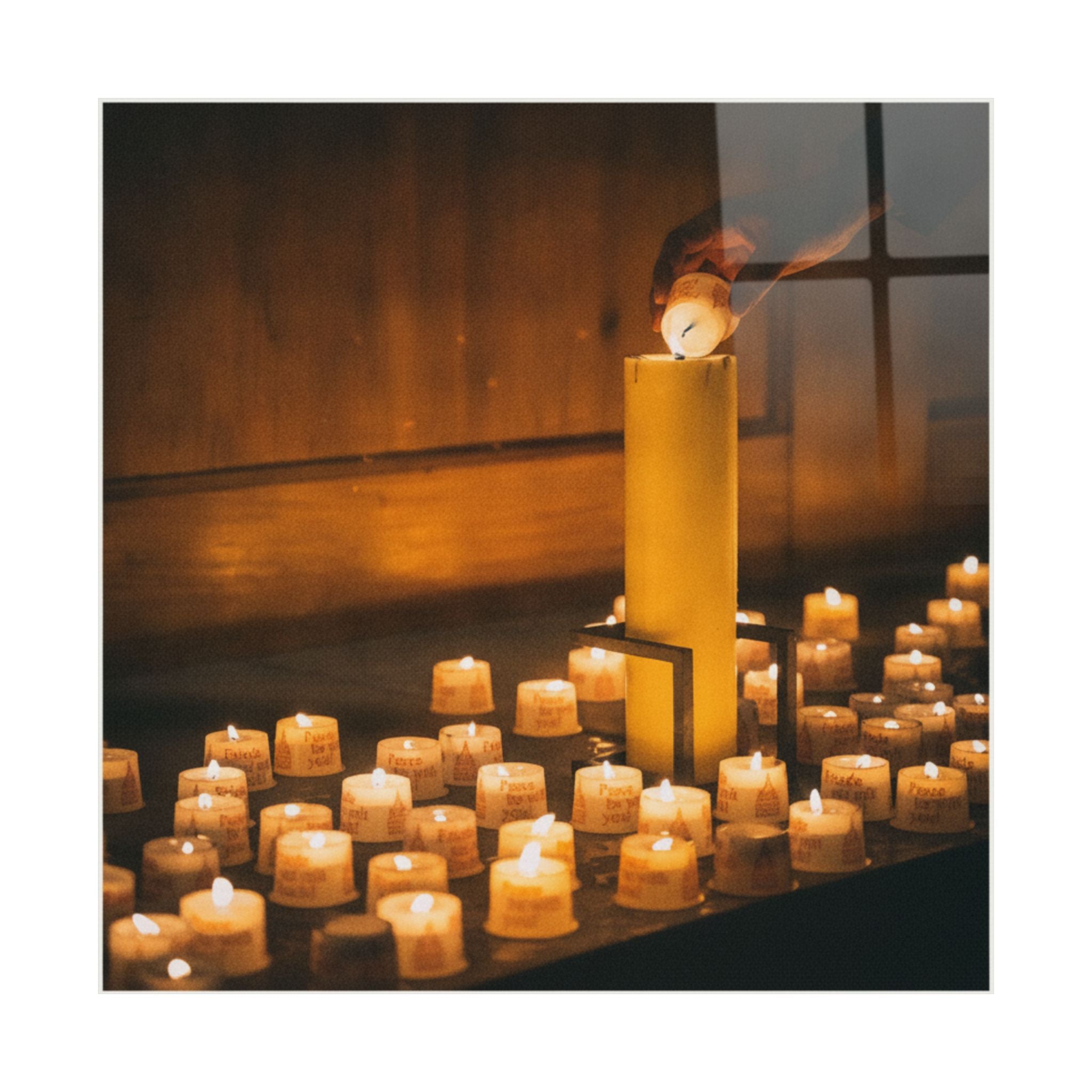 Watercolor — Candle — Matte Poster