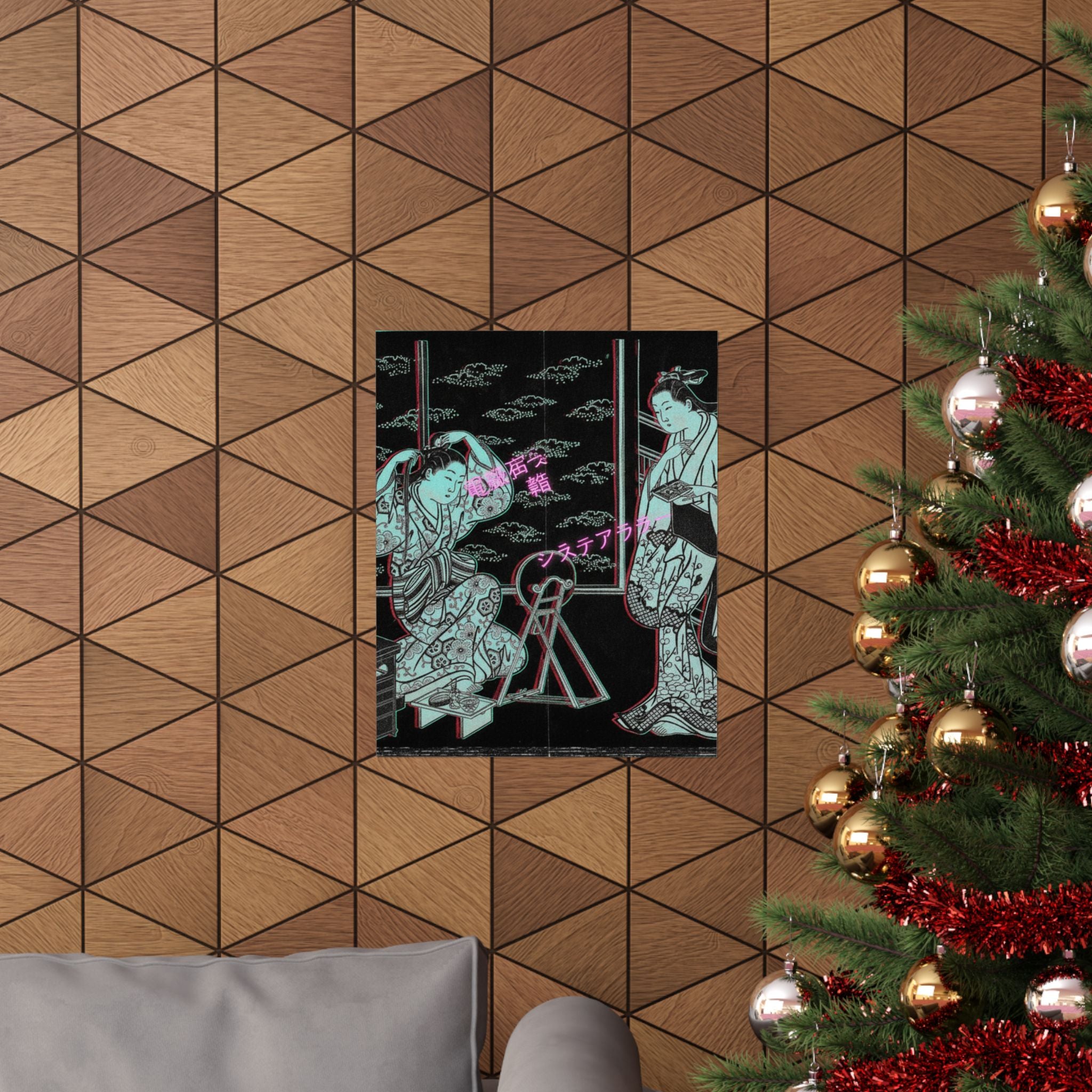 Glitch Culture — Two Women In A Room Opening On A Verandah — Matte Poster
