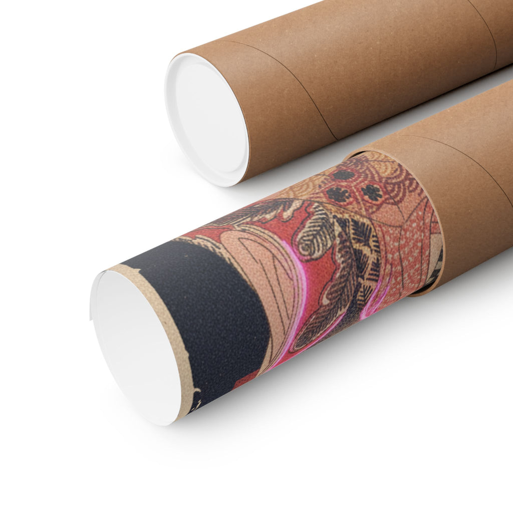 Japanese Street — Courtesan With Branch Of Seri — Matte Poster
