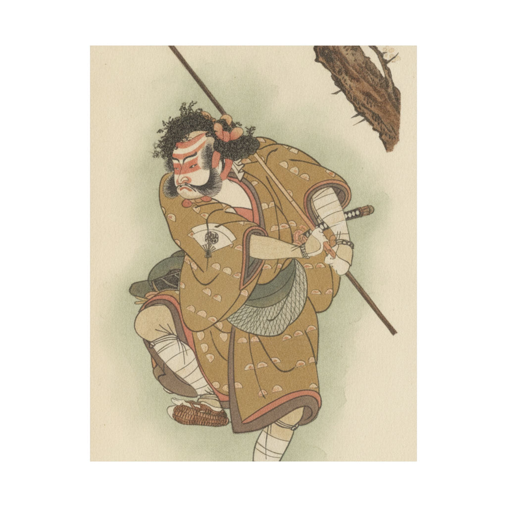 Botanical — Onoe Matsusuke In The Role Of Asahina In "Edo No Haru Meisho Soga" — Matte Poster