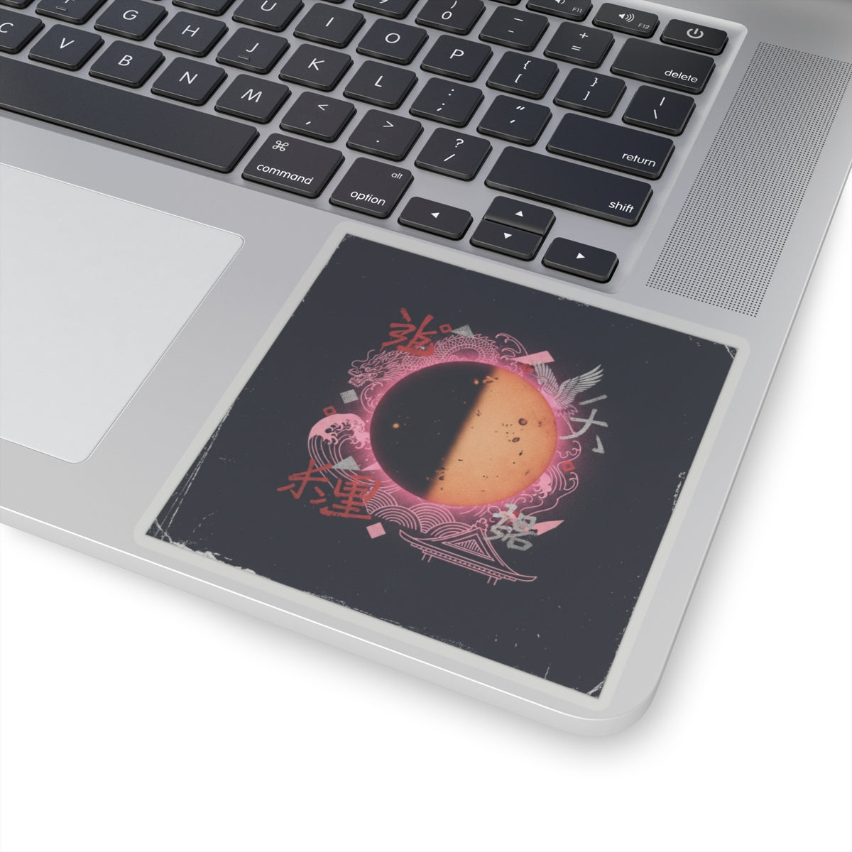 Japanese Street — Sun — Kiss-Cut Sticker