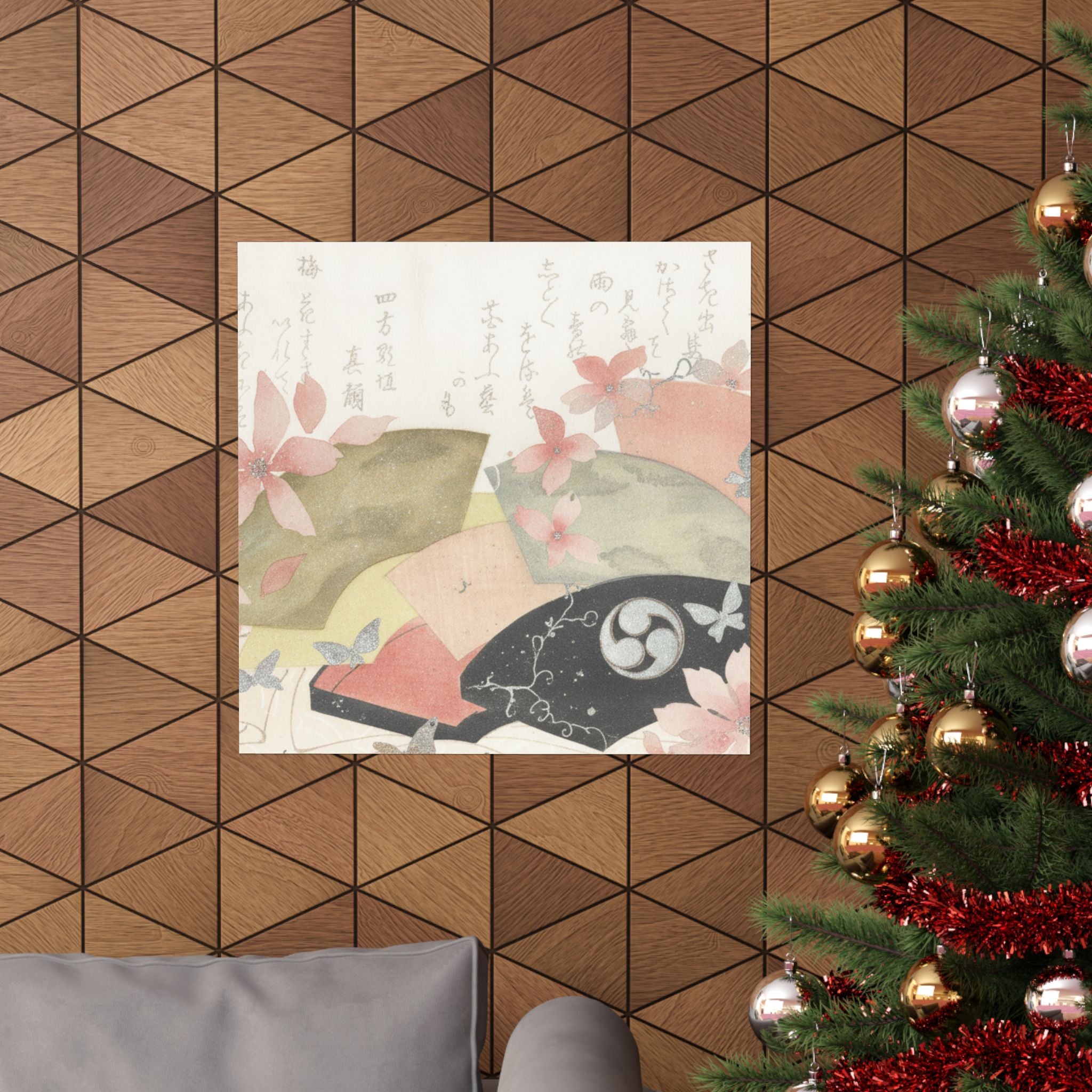 Watercolor — Fan-Box With Fans — Matte Poster