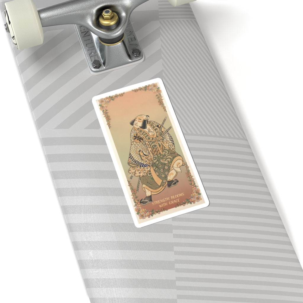 Affirmation — The Actor Nakamura Nakazo As A Warrior — Kiss-Cut Sticker