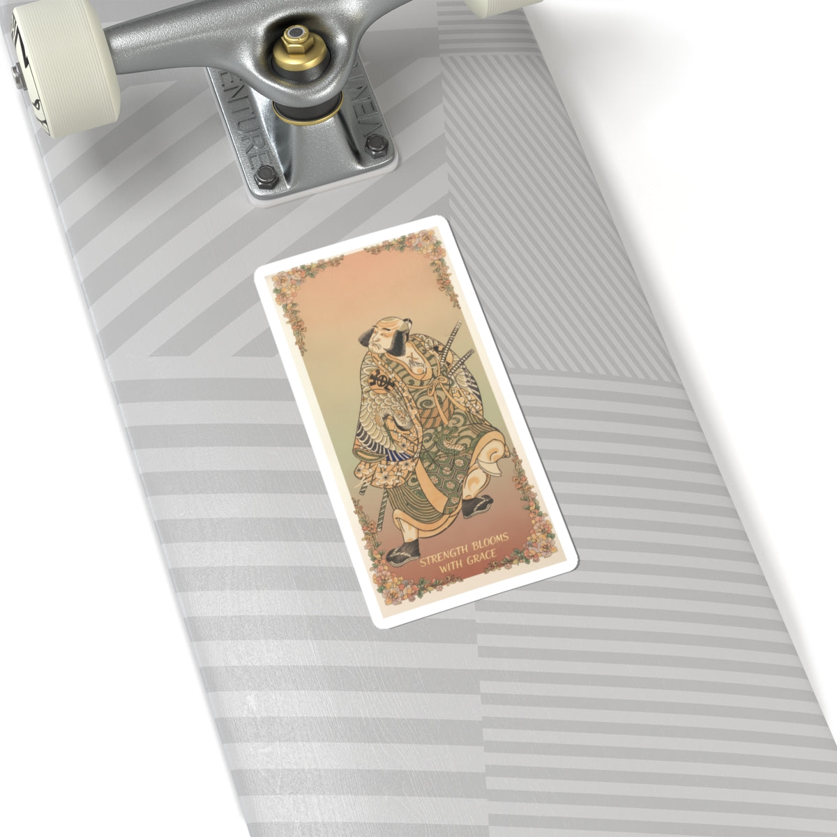 Affirmation — The Actor Nakamura Nakazo As A Warrior — Kiss-Cut Sticker