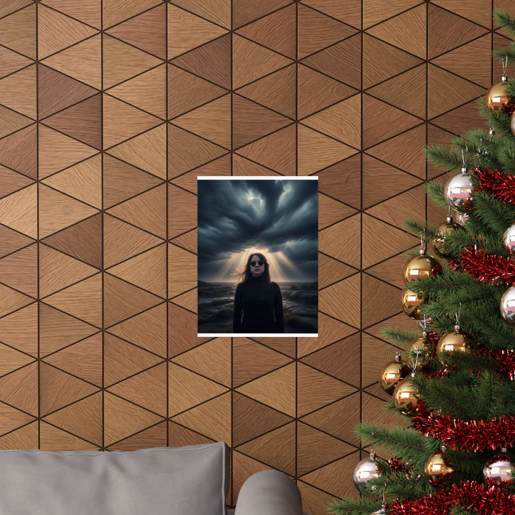 Dramatic Storm — Person — Matte Poster