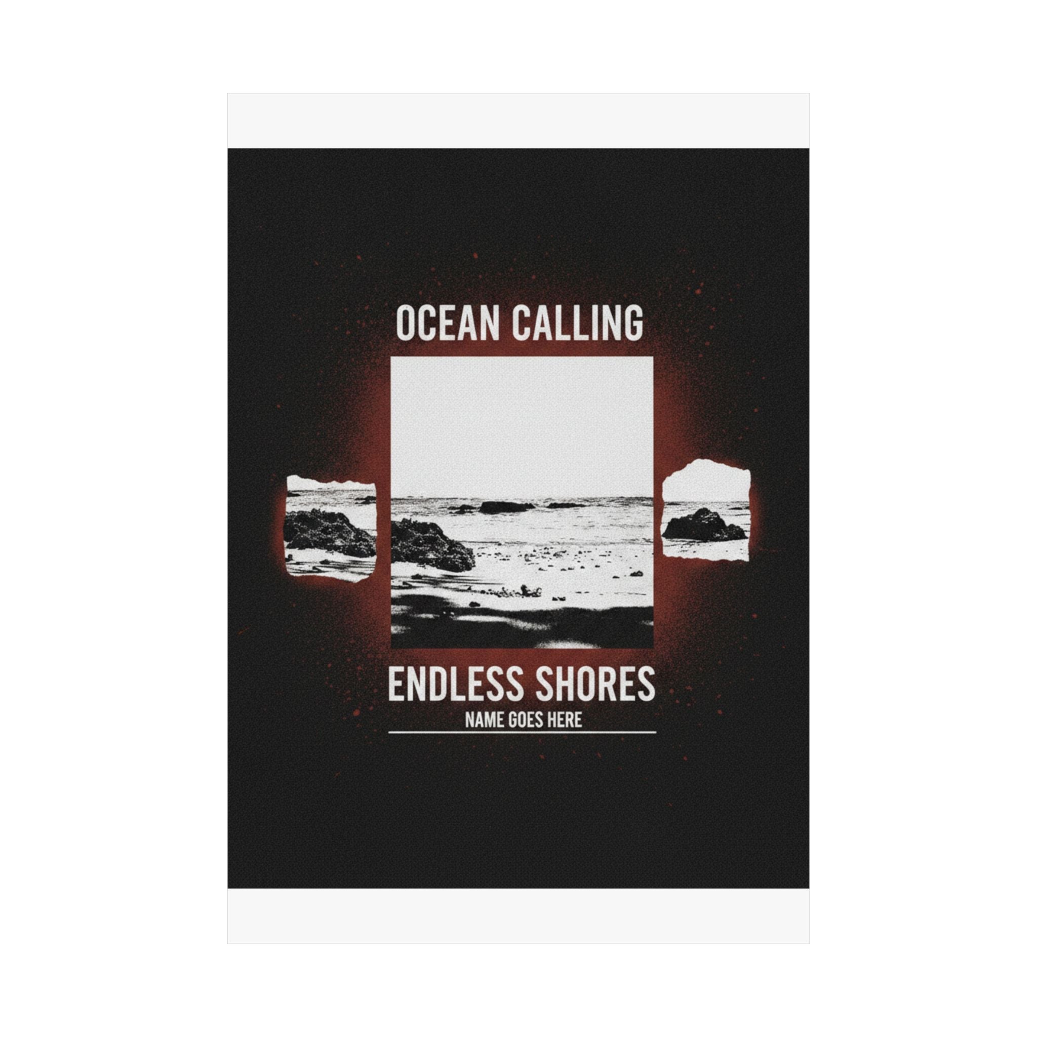 Streetwear Collage — Beach — Matte Poster